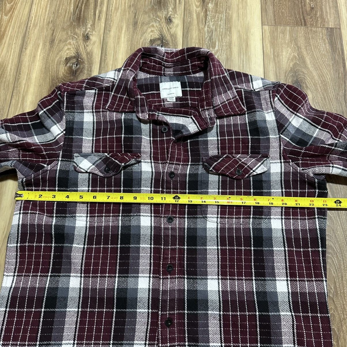 American Eagle Outfitters American Eagle Plaid Flannel Shirt, Classic Fit, XL Size US XL / EU 56 / 4 - 4 Thumbnail