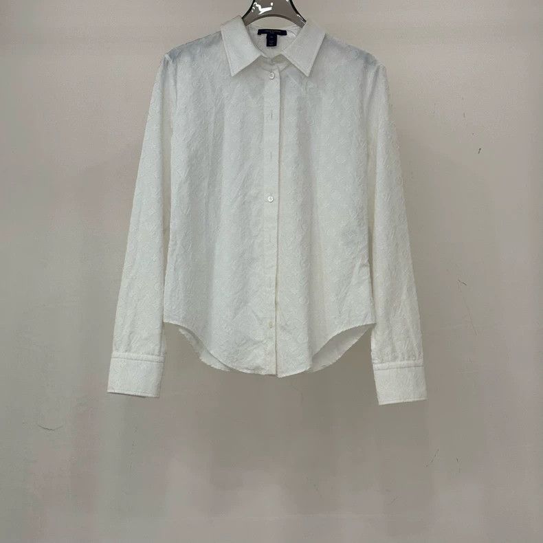 Louis Vuitton Louis Vuitton White Printed Shirt 36 - dmc Size US S / EU 44-46 / 1 - 1 Thumbnail