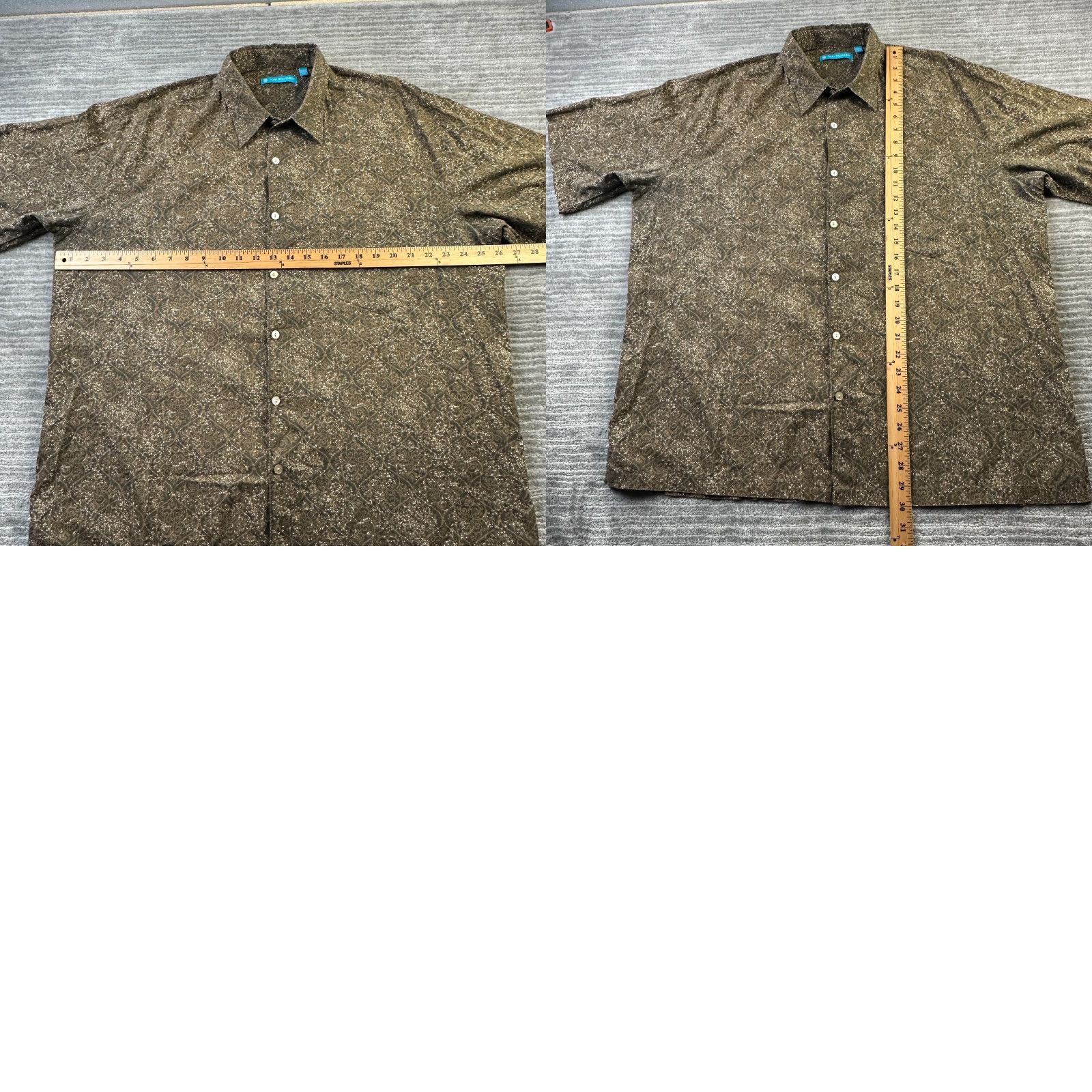 Tori Richard Tori Richard Shirt Extra Large Mens Brown Button Up Camp Size US XL / EU 56 / 4 - 8 Thumbnail