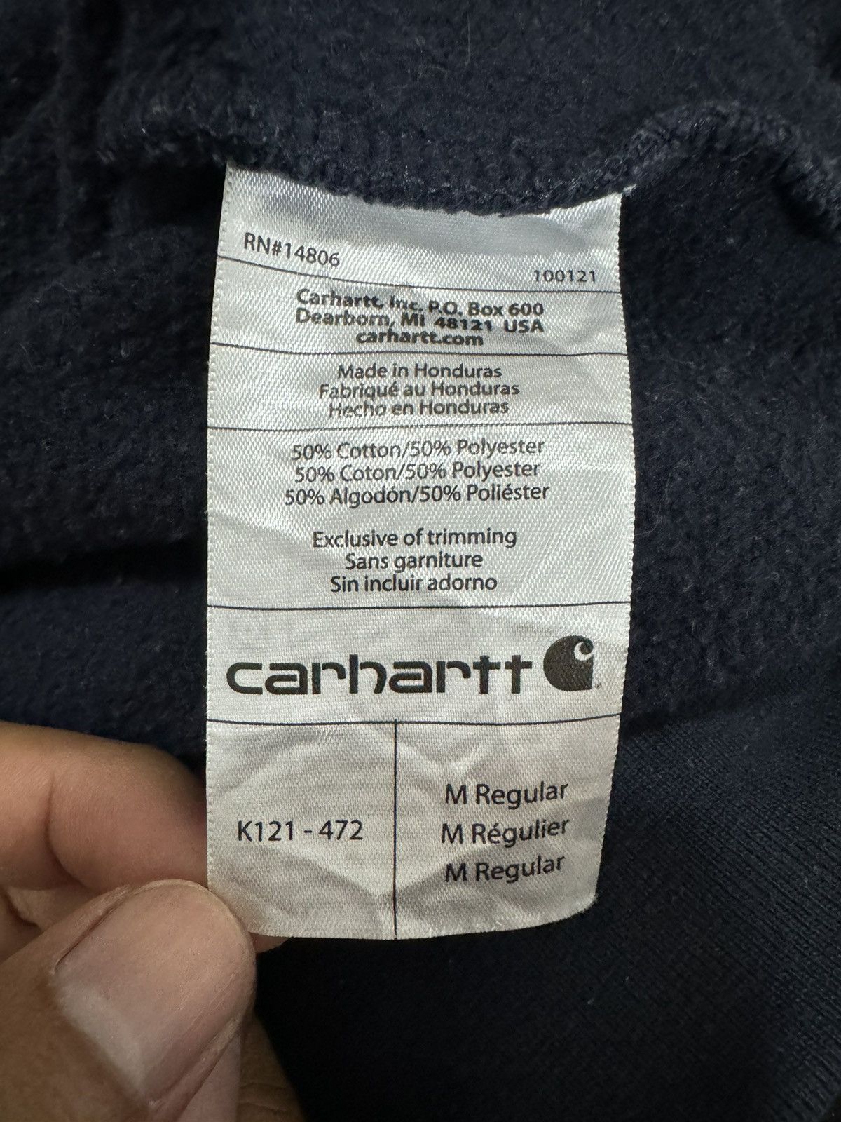 Carhartt × Vintage Vintage Carhartt Faded Hoodie Regular Fit M size Size US M / EU 48-50 / 2 - 8 Thumbnail