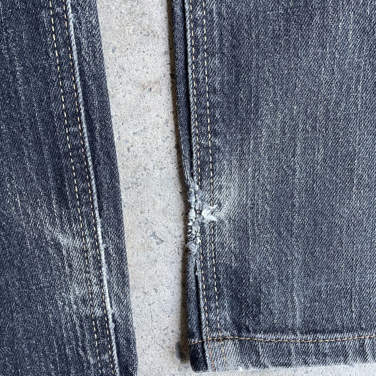 Edwin 🔥Vintage Edwin EXS404 Stoned Washed Distress Denim Jeans Size US 33 - 8 Thumbnail