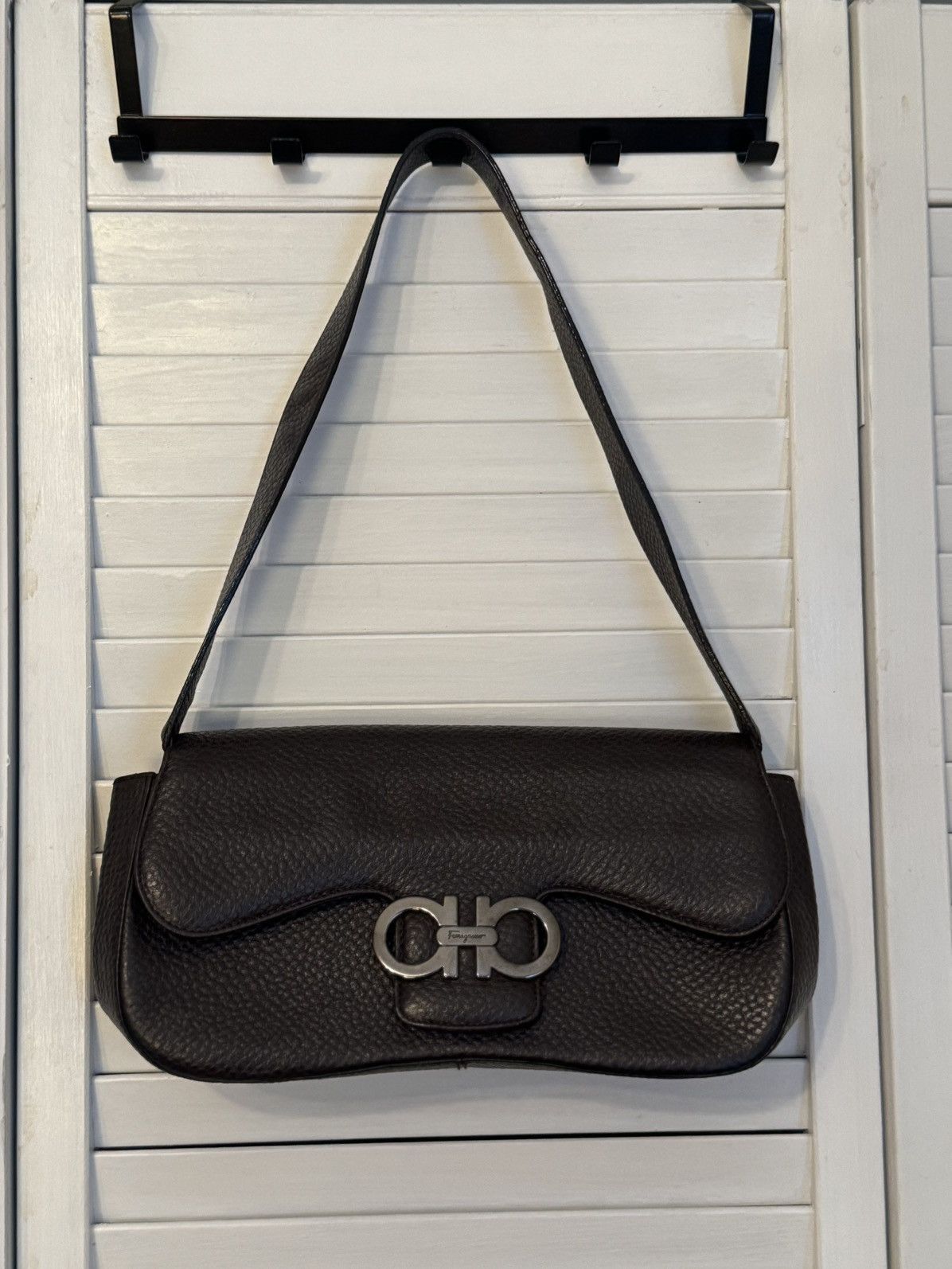 Salvatore Ferragamo Salvatore Ferragamo lined Gancini Leather Shoulder Bag Size ONE SIZE - 1 Thumbnail