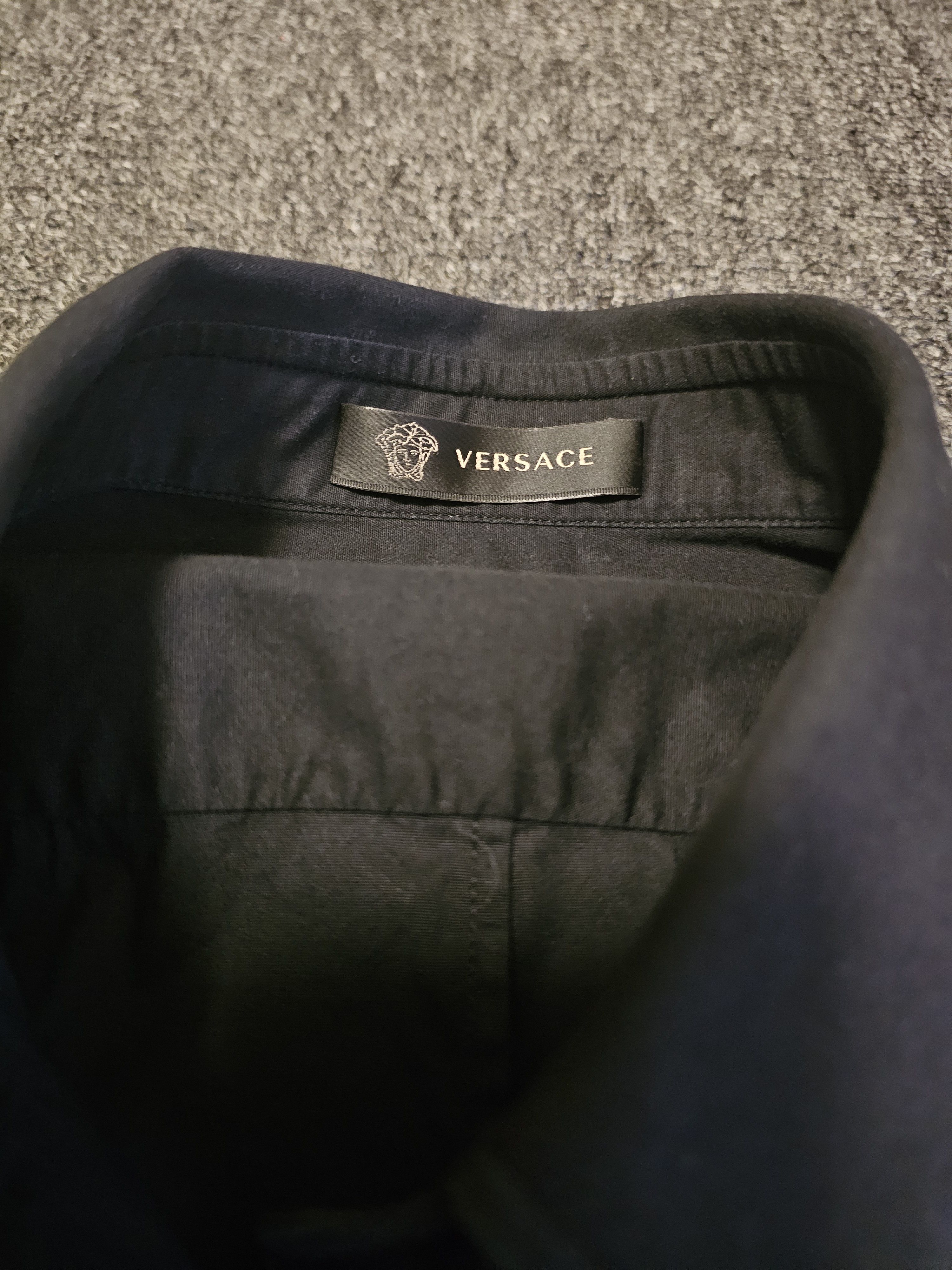 Versace Versace men's black shirts size 40 like M Size US L / EU 52-54 / 3 - 3 Thumbnail