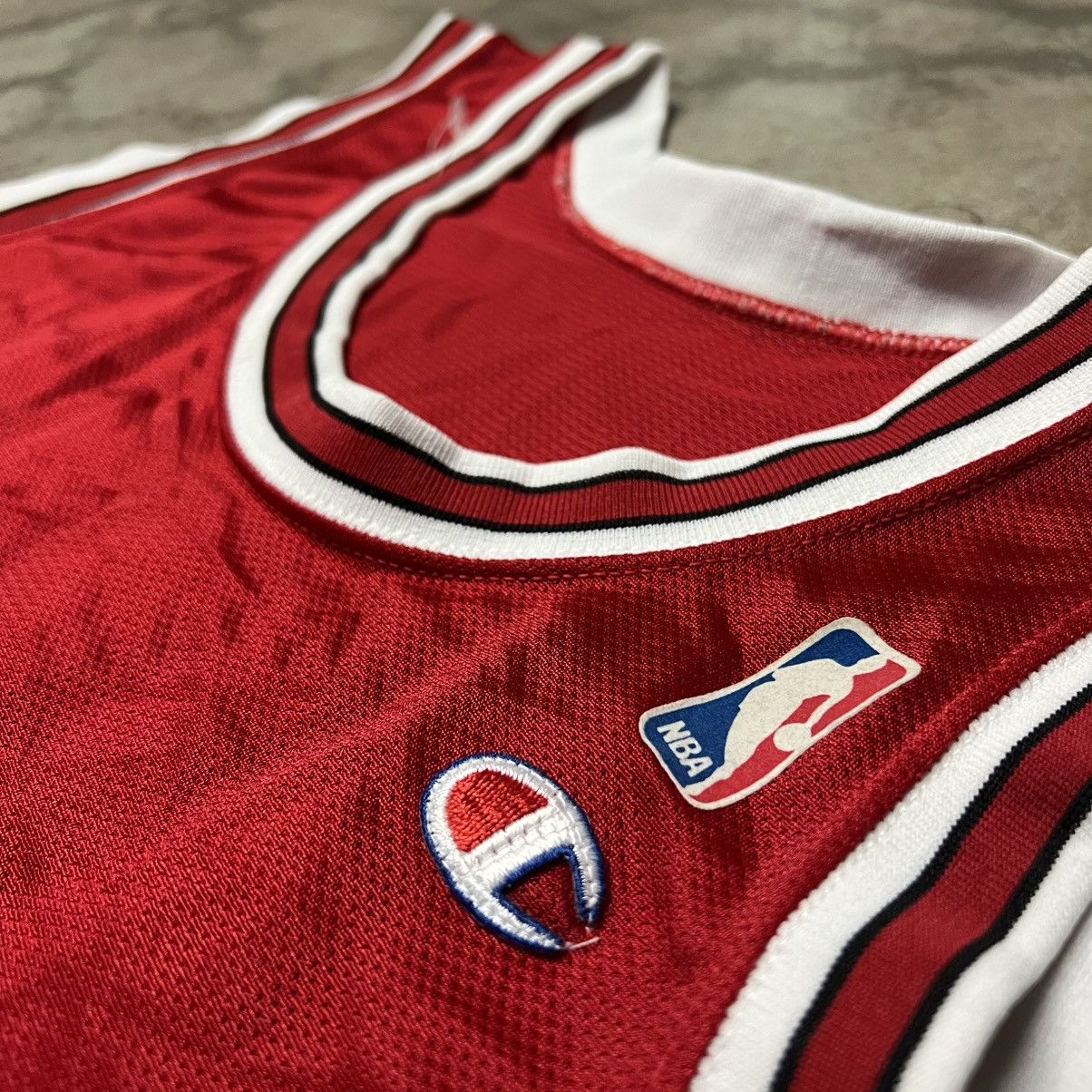 NBA × Vintage Vtg 90’s NBA Chicago Bulls S. Pippen #33 Champion Jersey Size US XL / EU 56 / 4 - 7 Thumbnail