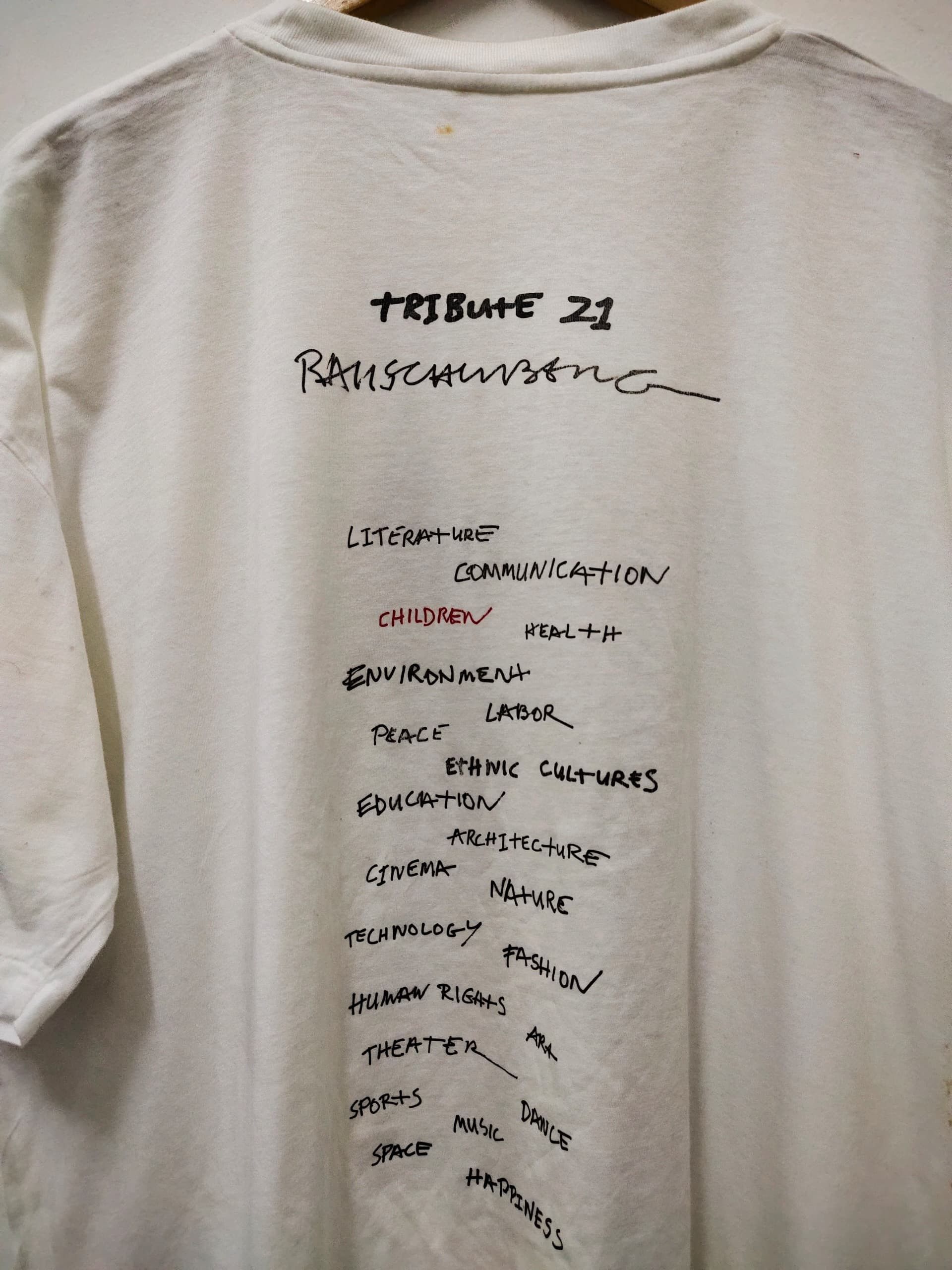 Vintage Vintage 80s 90s Robert Rauschenberg pop art Graphic Size US XL / EU 56 / 4 - 5 Thumbnail
