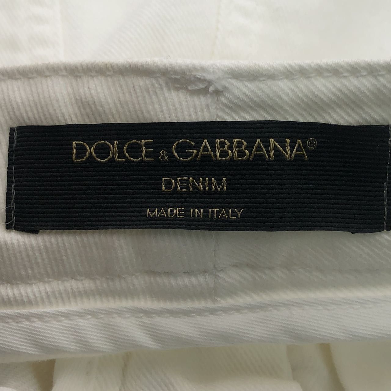 Dolce & Gabbana Dolce&Gabbana White Denim Mini Skirt K26WX Size 26" / US 2 / IT 38 - 9 Thumbnail