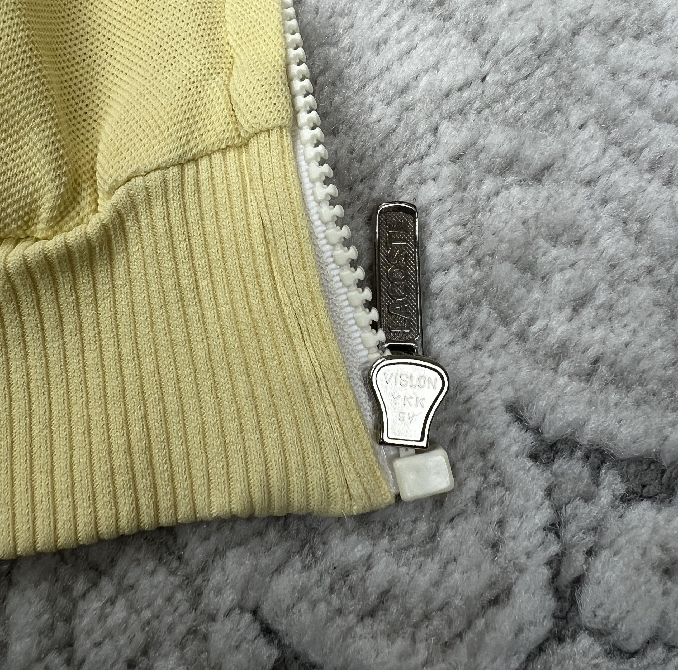 Lacoste Vintage Lacoste Chemise Bomber Jacket Yellow Made in France Size US L / EU 52-54 / 3 - 9 Thumbnail