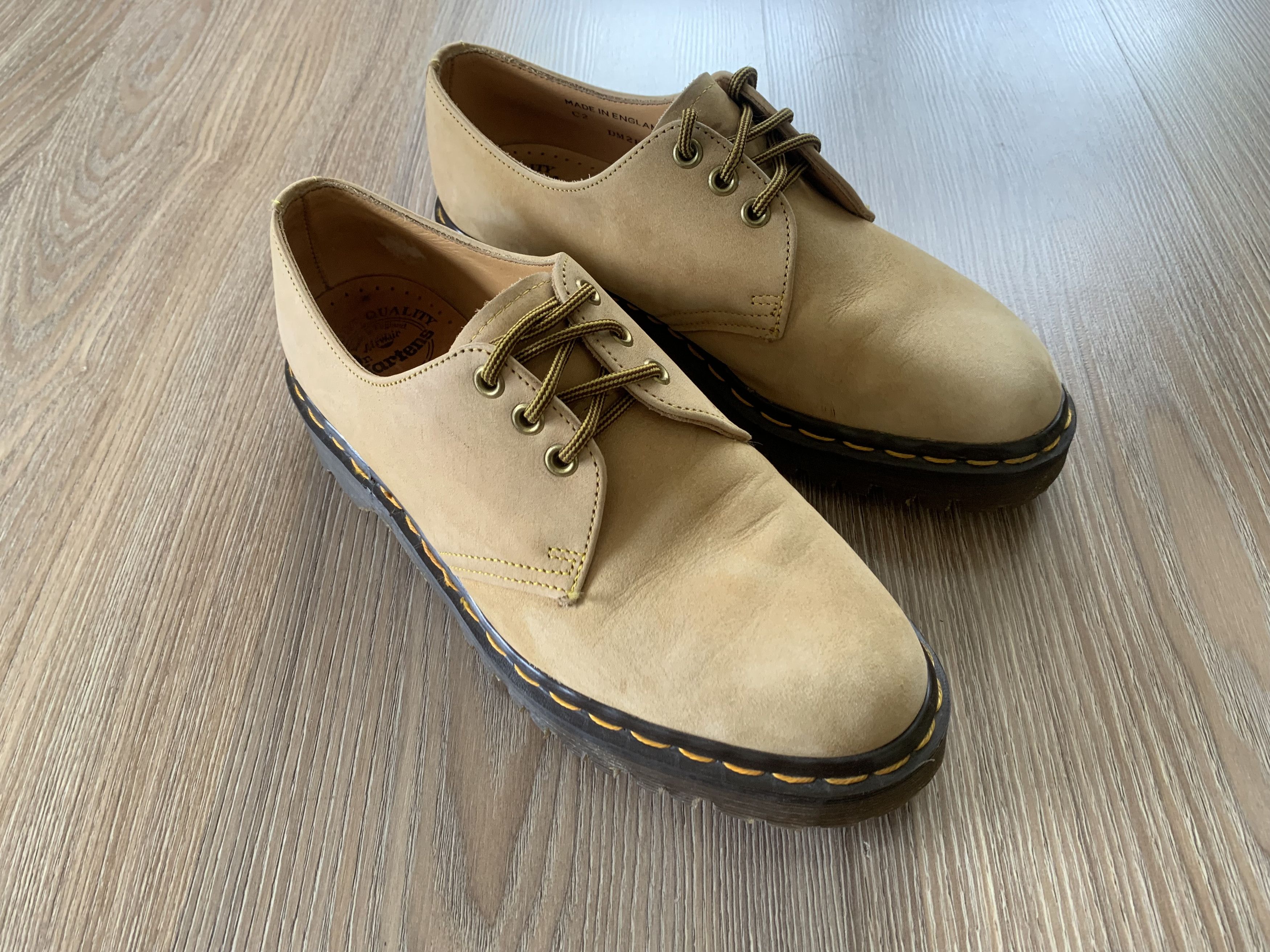 Dr. Martens Dr. Martens Men's Leather Oxfords Savannah Light Tan Unisex Size US 7 / EU 40 - 13 Thumbnail