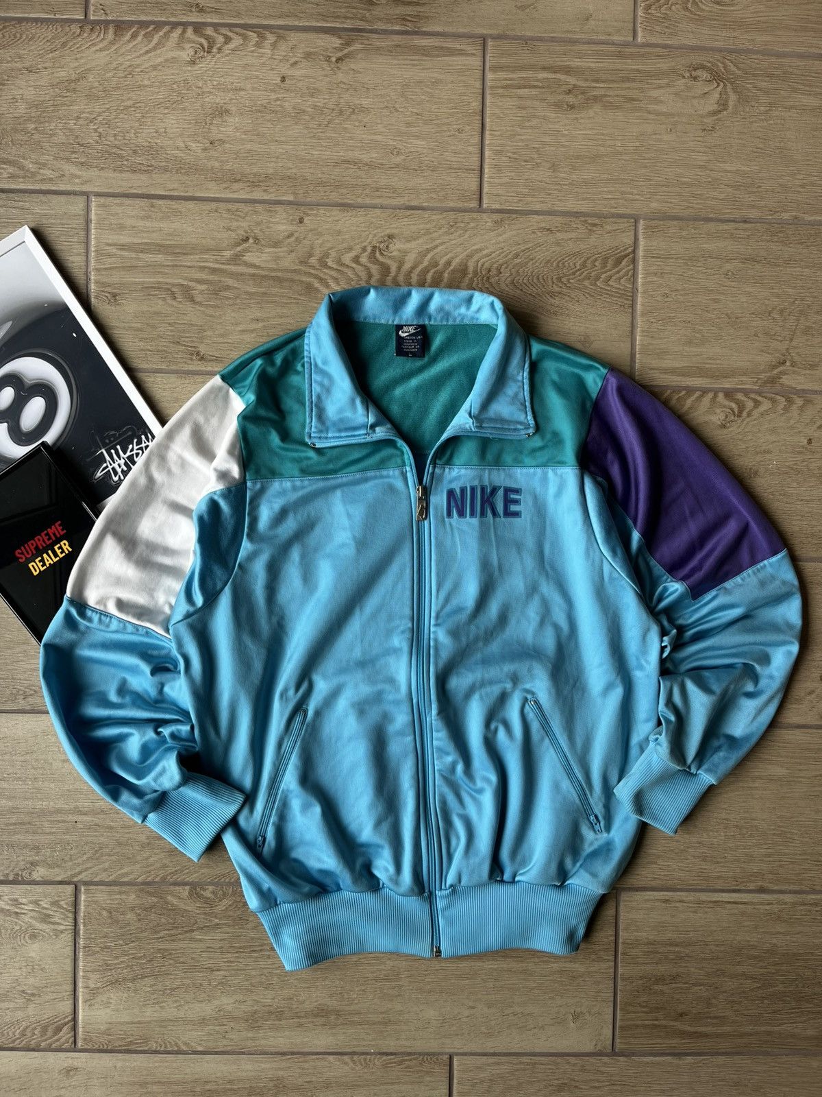 Nike Vintage 80s Nike Track Jacket Mens L Big Logo Oregon USA Size US L / EU 52-54 / 3 - 4 Thumbnail