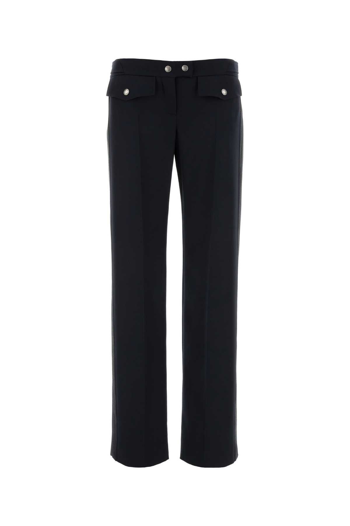 Alexander McQueen Navy Blue Wool Pant Size 27" / US 4 / IT 40 - 1 Thumbnail