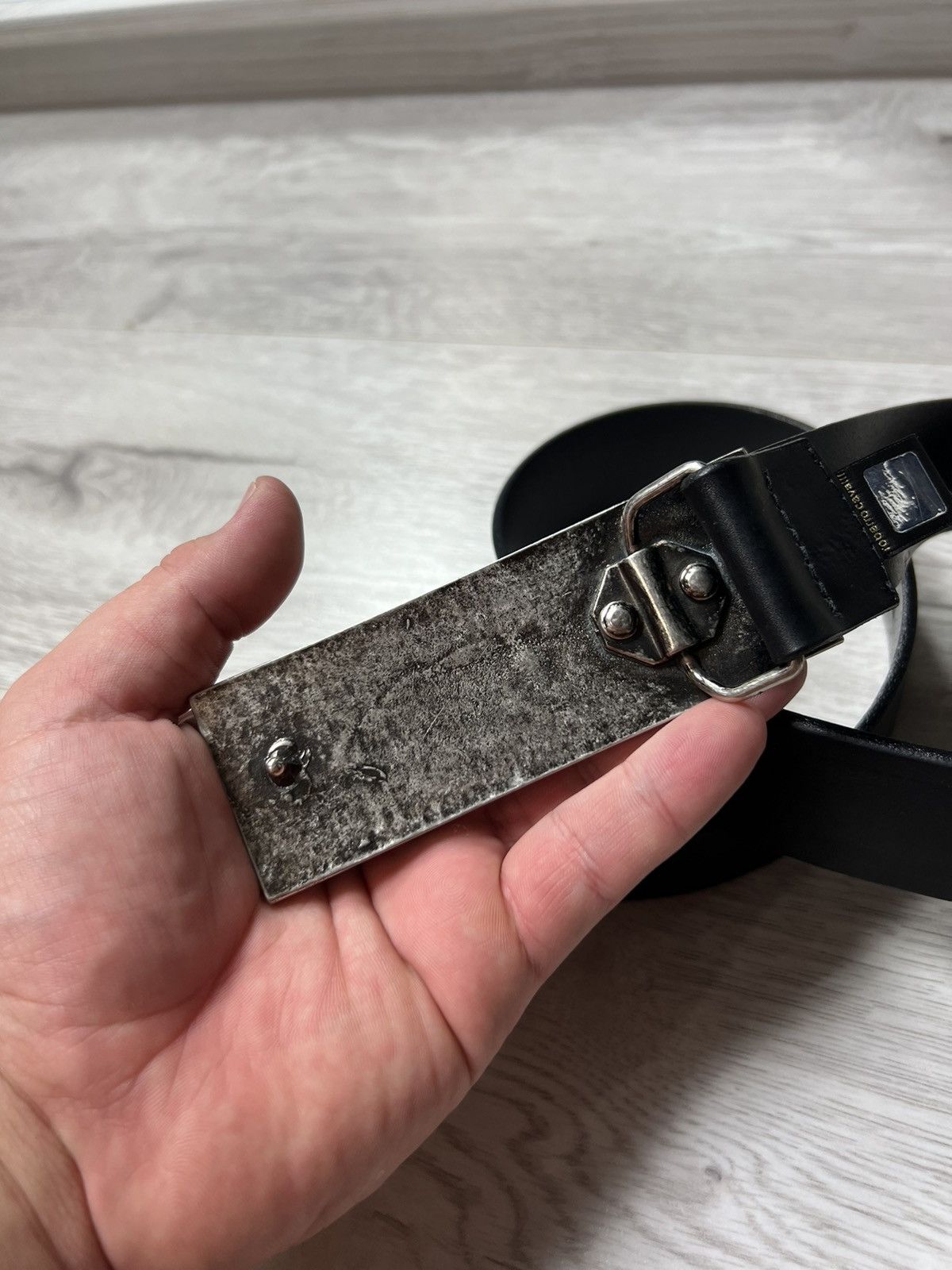 Just Cavalli Y2K Just Cavalli Leather Belt With Large Buckle Size ONE SIZE - 4 Thumbnail