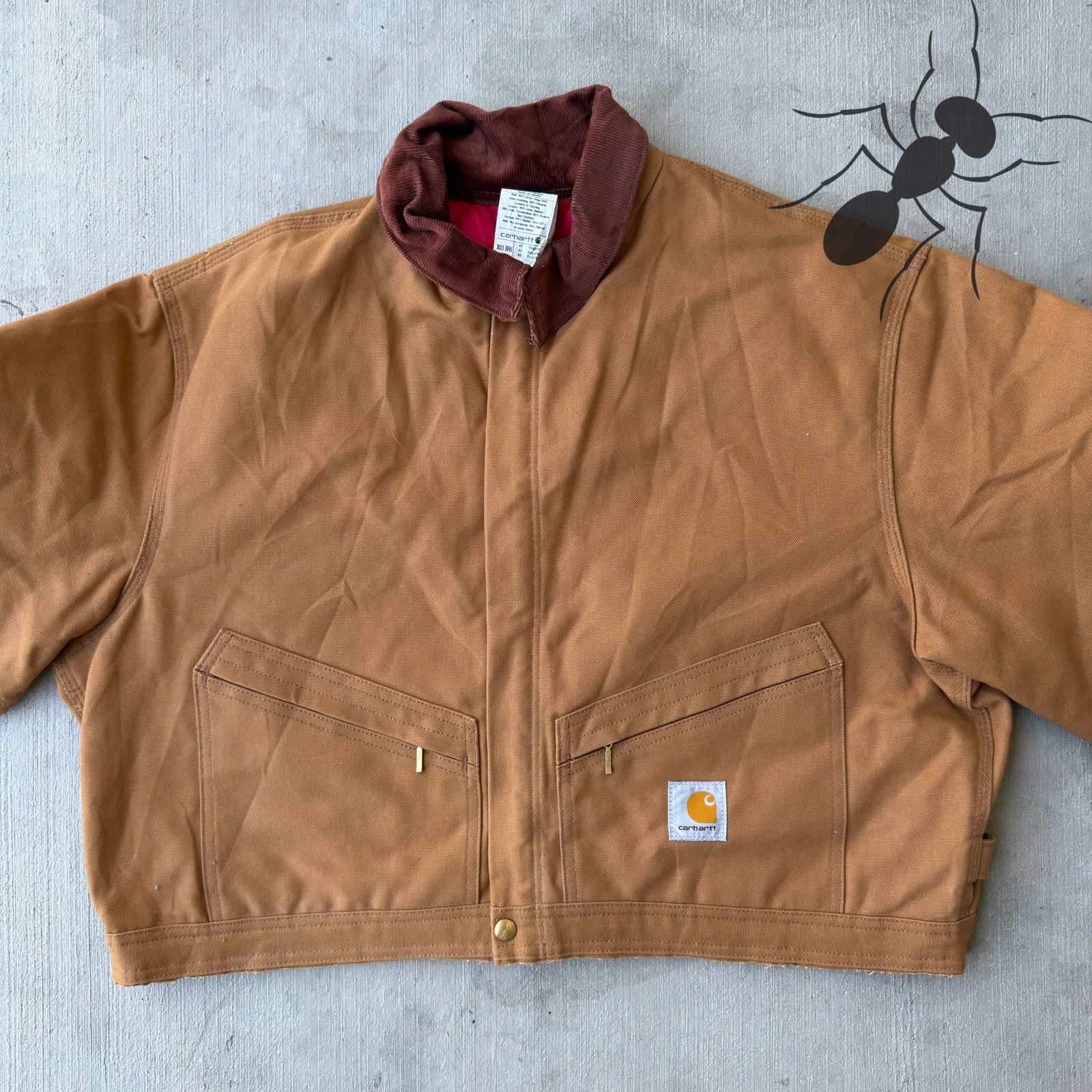 Carhartt × Vintage Carhartt brown cropped Detroit style work wear jacket Size US XL / EU 56 / 4 - 3 Thumbnail