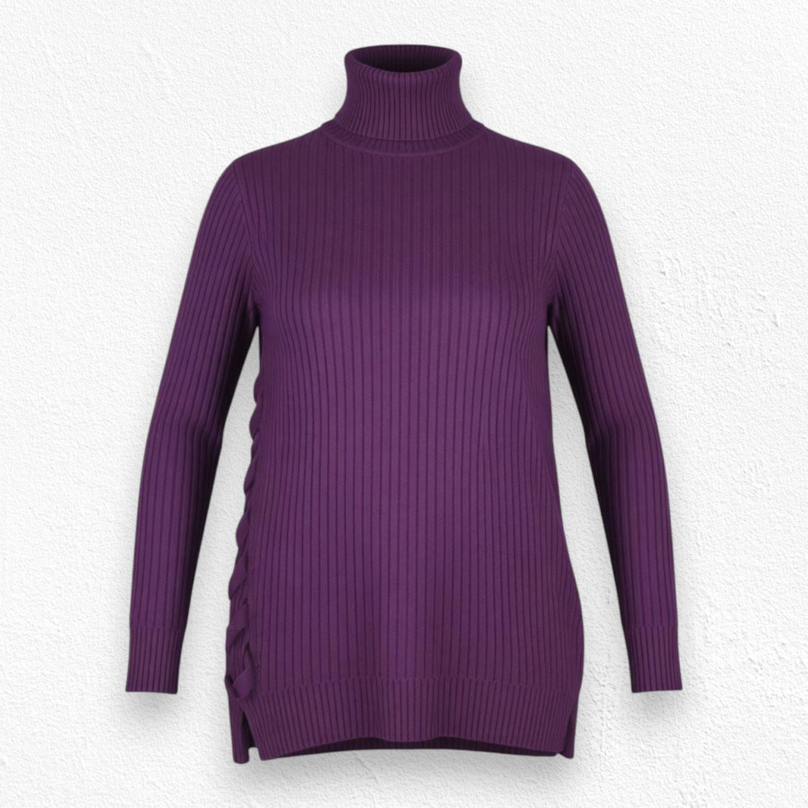 Other Uterque Maroon Turtleneck Wool Blend Sweater Size Small Size S / US 4 / IT 40 - 1 Thumbnail