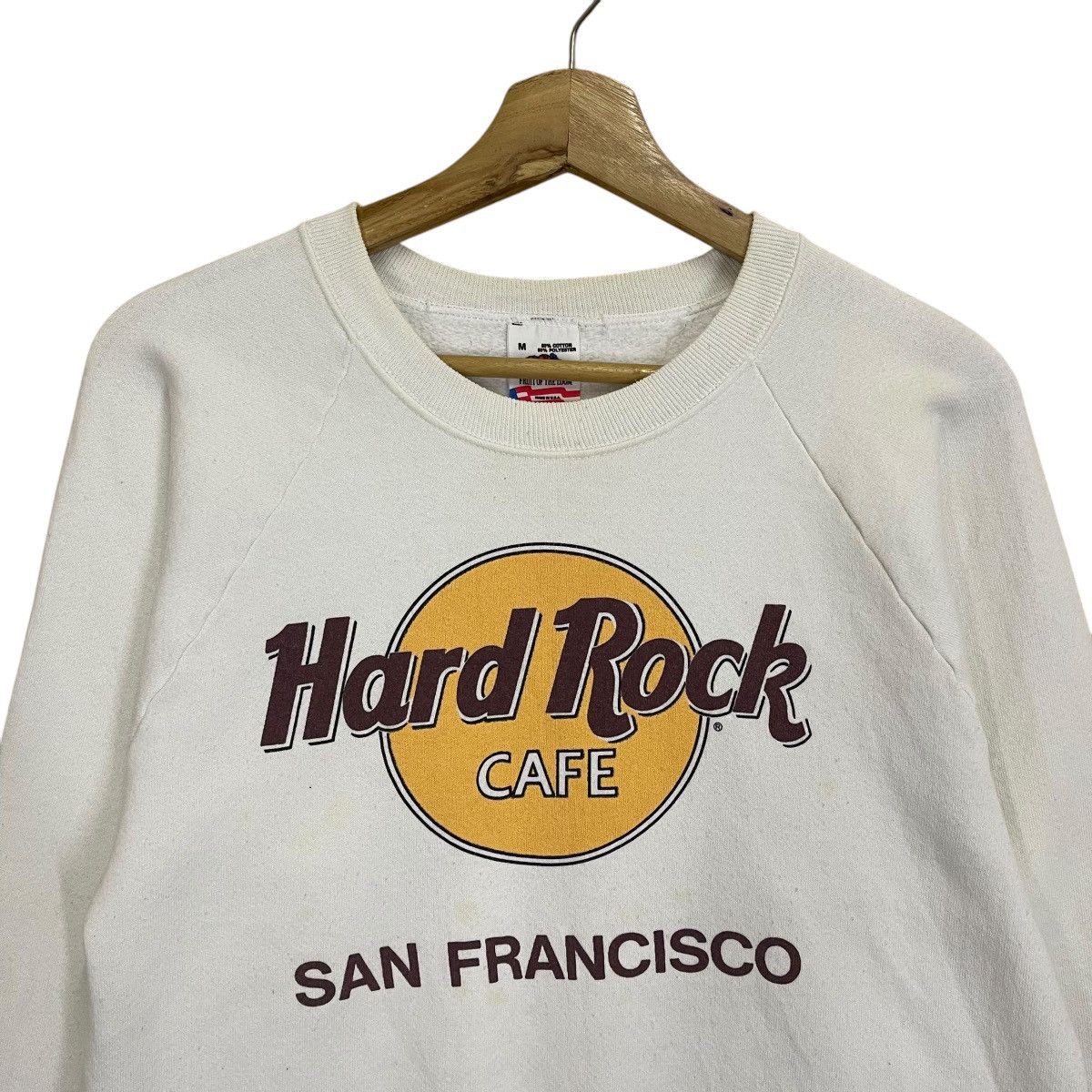 Hard Rock Cafe Vintage 90s Hard Rock Cafe San Francisco Crewneck Sweatshirt Size US S / EU 44-46 / 1 - 4 Thumbnail