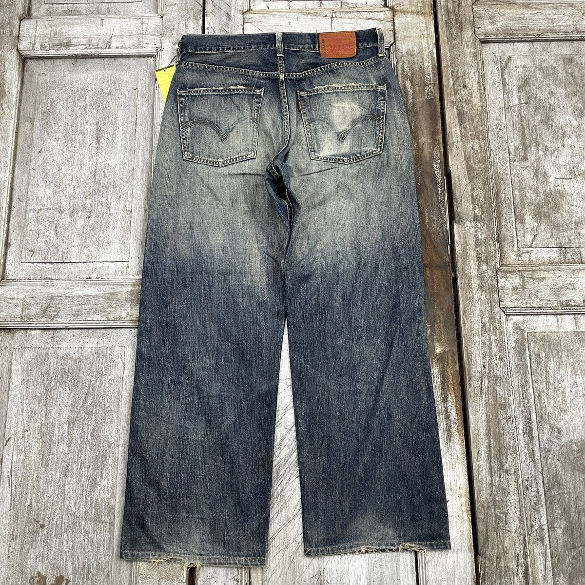 Levi's × Vintage Vintage Levis 504 Baggy Distressed Jeans wc 338 Size US 33 - 3 Thumbnail