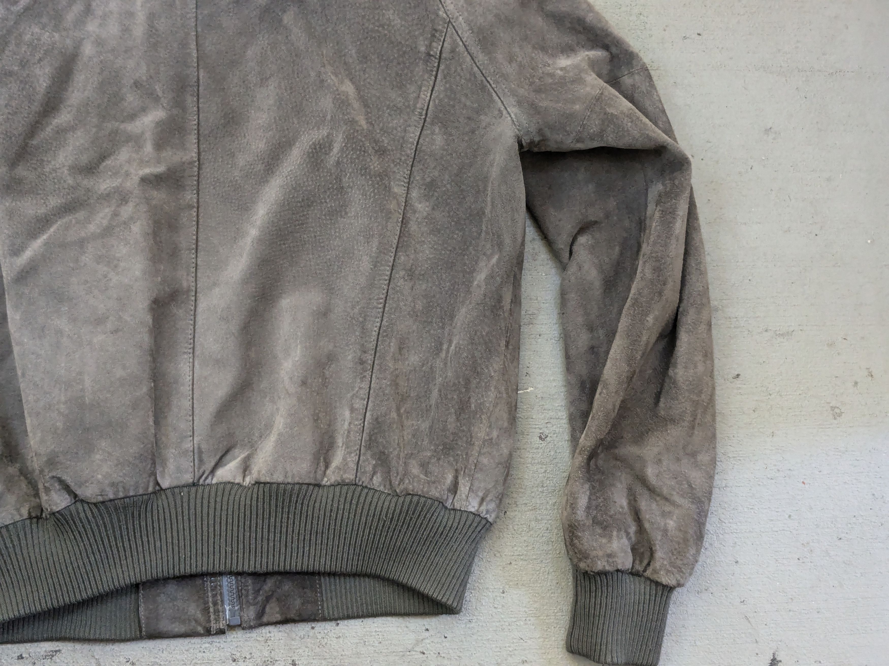 Saks Fifth Avenue Vintage Sak's Fifth Avenue Suede Jacket Gray 42 Large Bomber Size US L / EU 52-54 / 3 - 9 Thumbnail