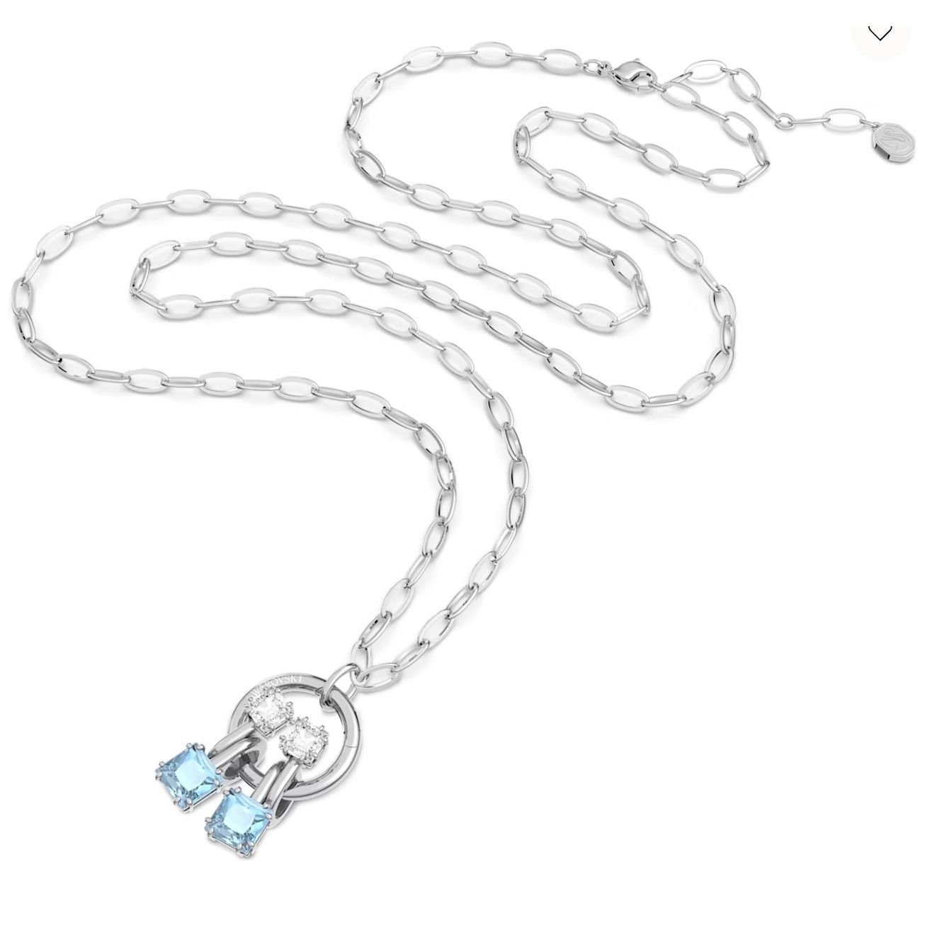 Swarovski Swarovski Pod jewelry Blue, Silver-tone plated Necklace Size ONE SIZE - 6 Thumbnail