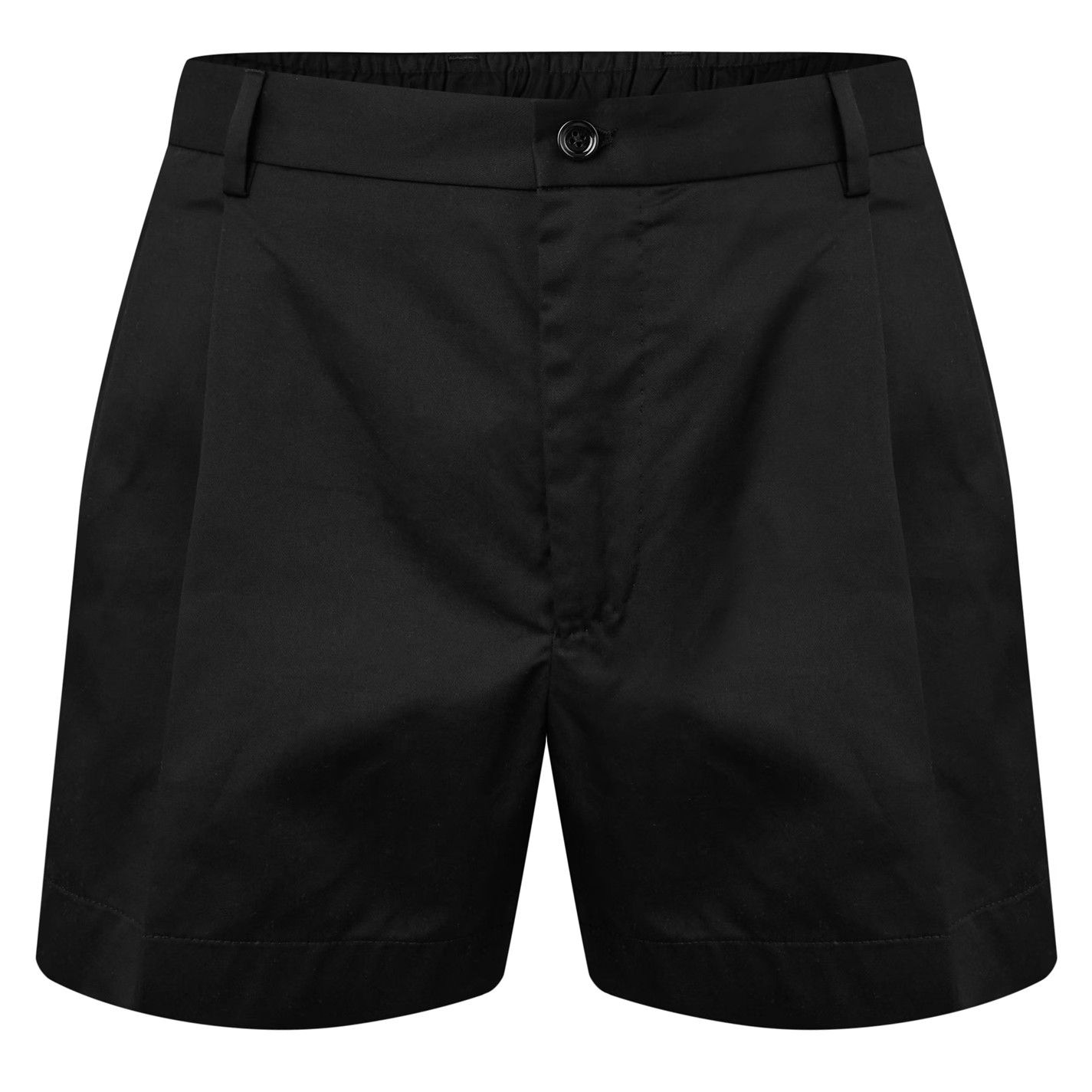 Dolce & Gabbana o1g2r1mq0426 Pleated Tailored Shorts in Black Size US 34 / EU 50 - 1 Thumbnail