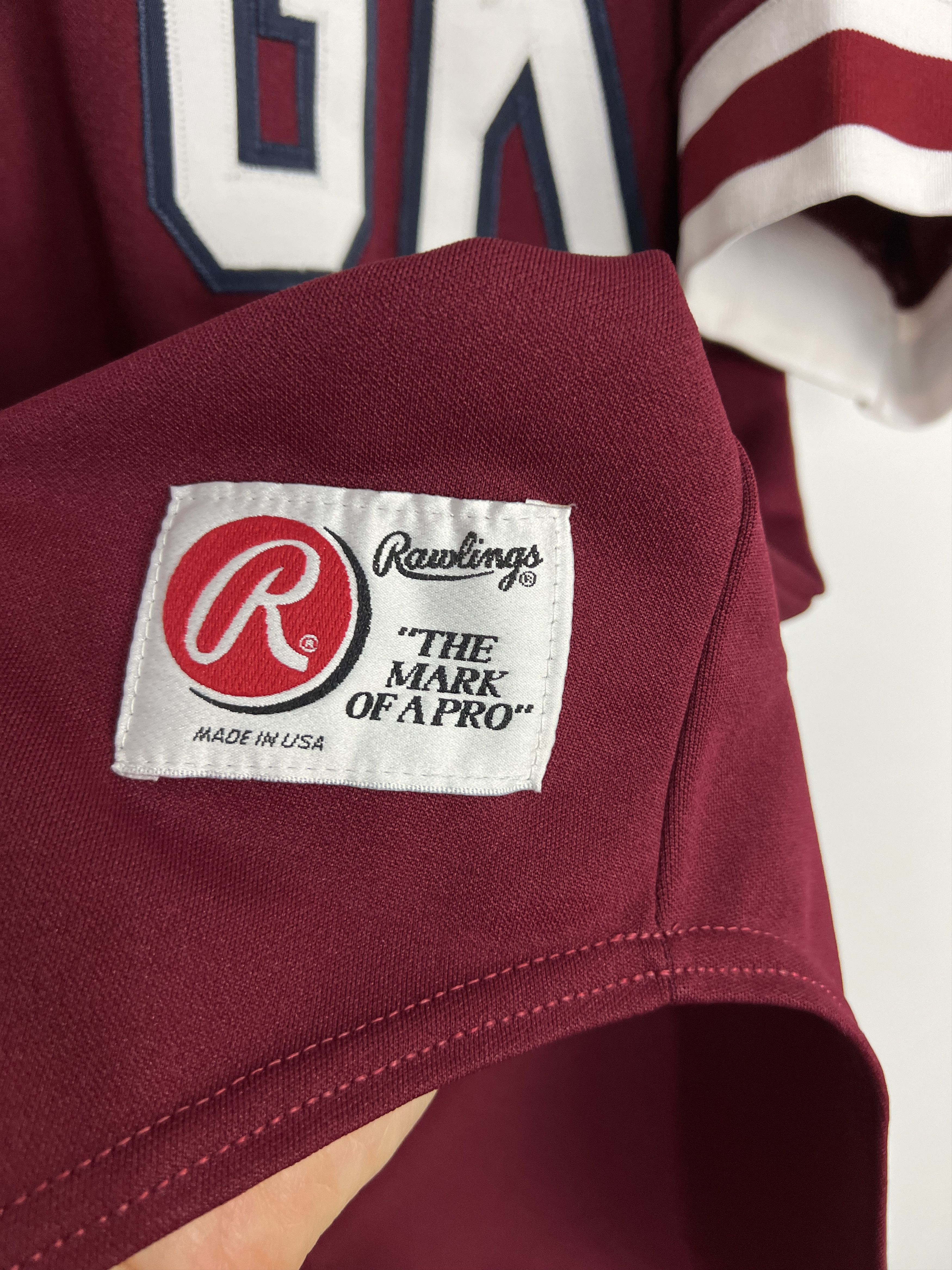 Vintage Vintage Rawlings Baseball USA Made #15 Jersey Trikot Shirt Size US L / EU 52-54 / 3 - 5 Thumbnail