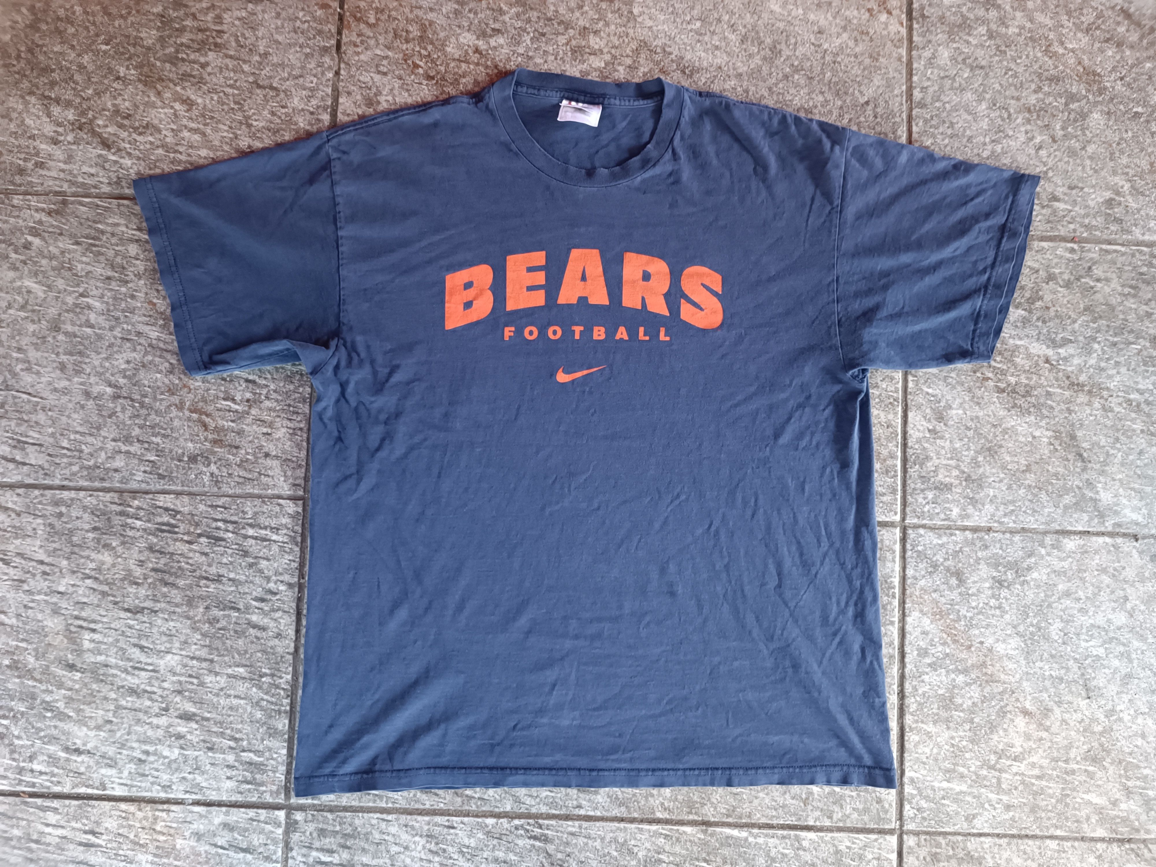 NFL × Nike × Vintage Vtg 90s NIKE Chicago Bears NFL USA T Shirt Size US L / EU 52-54 / 3 - 1 Thumbnail