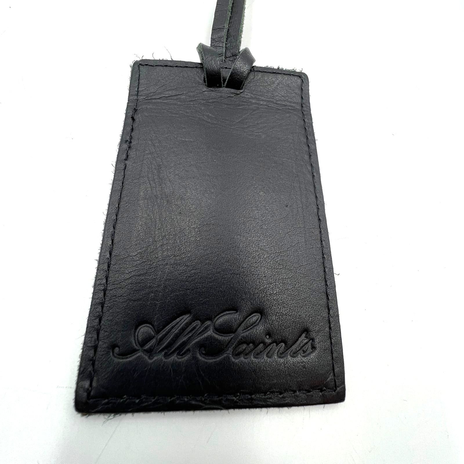 Allsaints Allsaints ID Holder Leather Black Size ONE SIZE - 3 Thumbnail