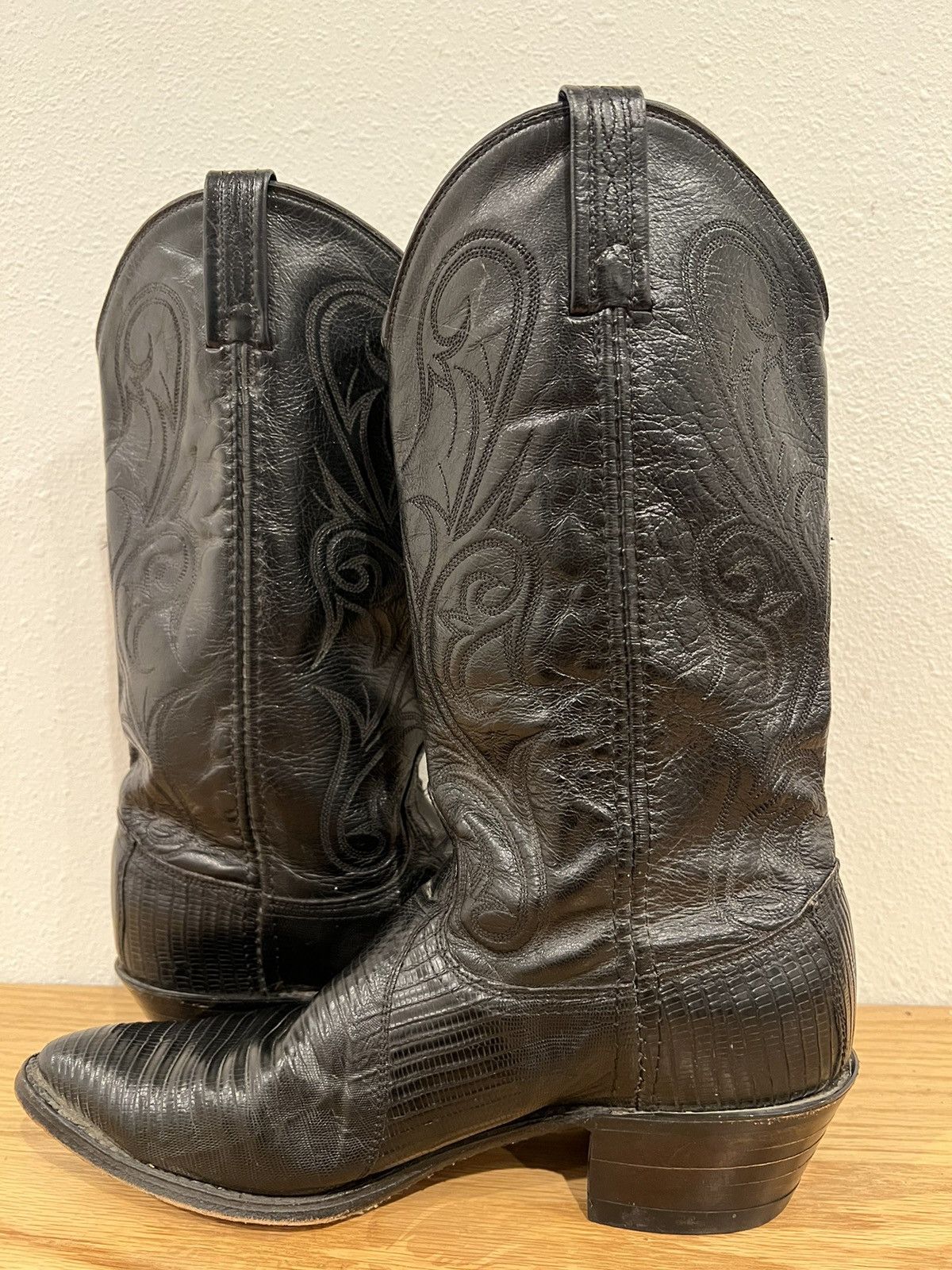 Dan Post × Vintage Vintage Dan Post Teju Lizard Leather Cowgirl Boots Women’s Size US 9.5 / IT 39.5 - 5 Thumbnail