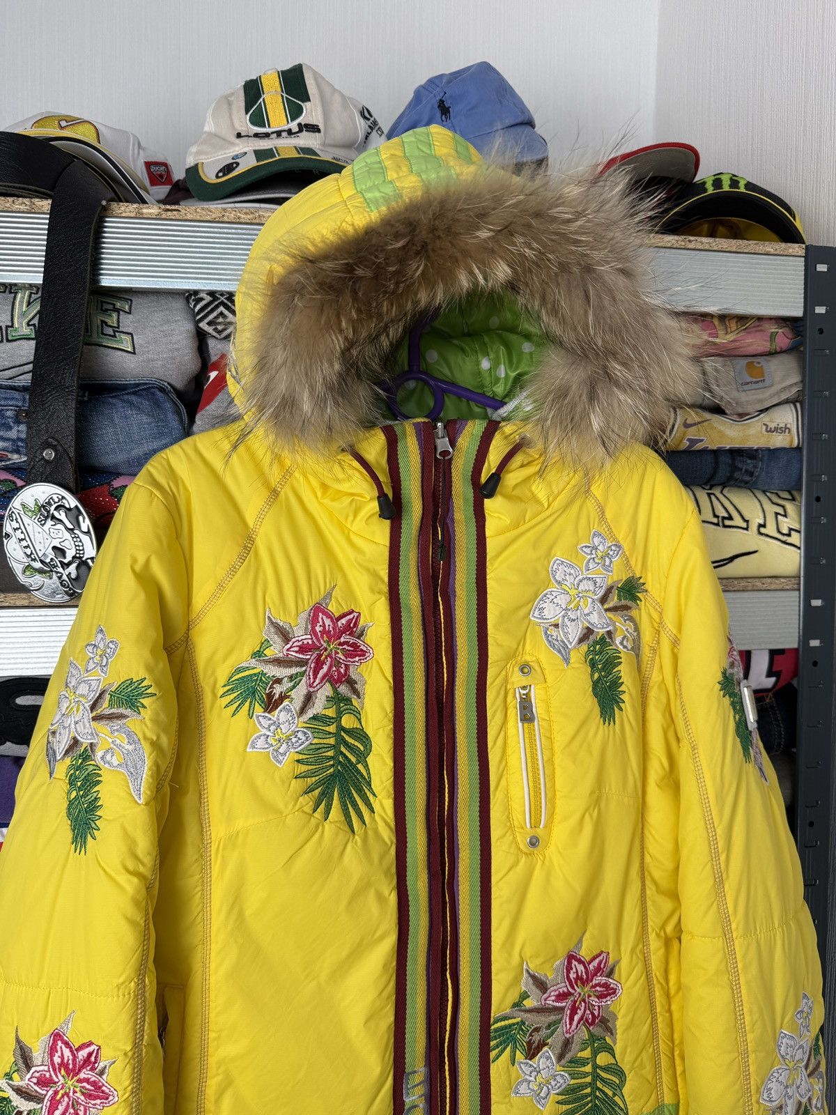 Bogner Bogner Ski Jacket Reversible Bomber Patchwork Flowers Size L / US 10 / IT 46 - 5 Thumbnail