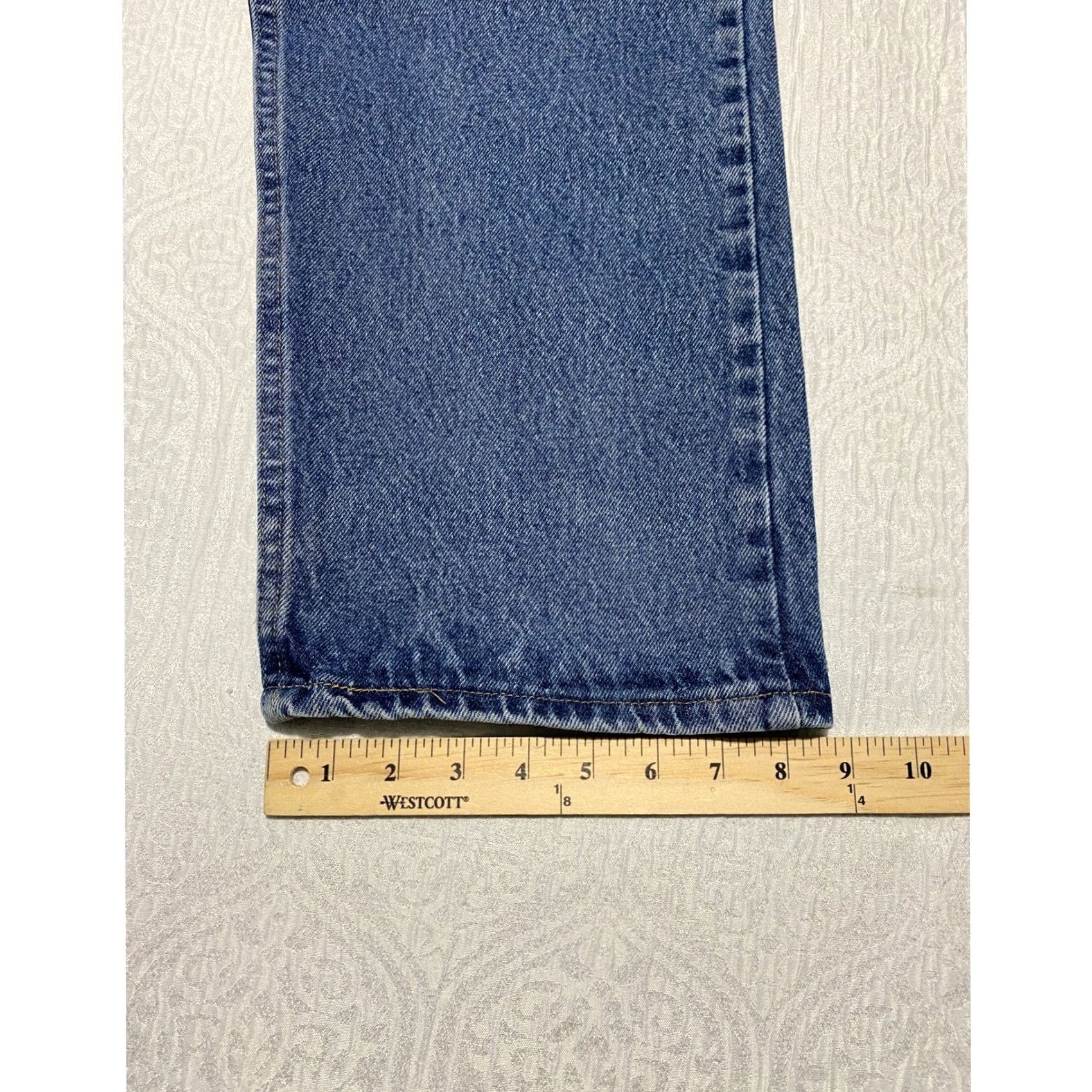 Wrangler VINTAGE Wrangler Men's Relaxed Fit Jeans 36x33 Blue Denim 9760WDR Western 80s Mens Jeans Size US 36 / EU 52 - 7 Thumbnail