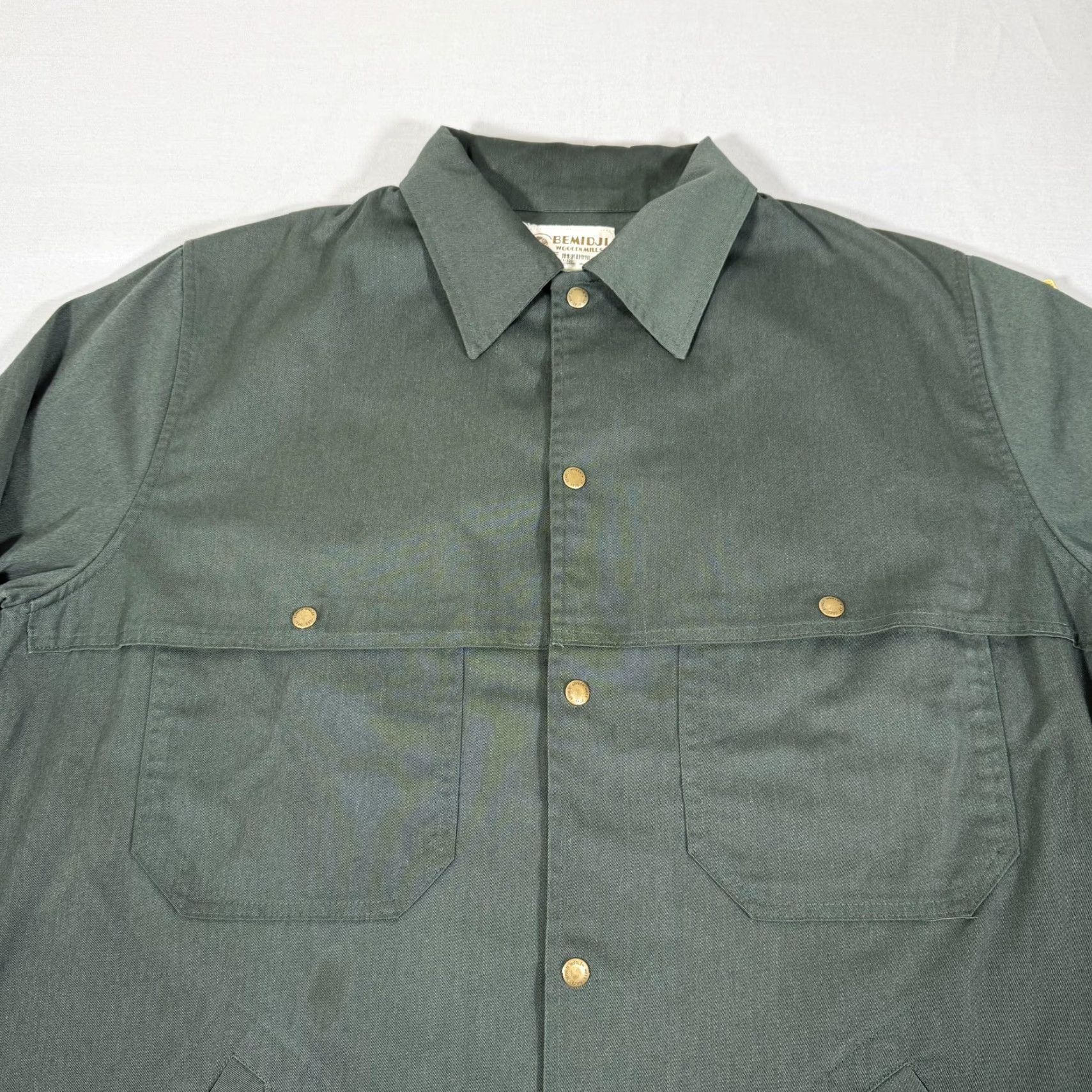 Vintage VINTAGE Bemidji Woolen Mills Jacket 50 Long Green Forest Service Uniform Mackinaw Mens Size US M / EU 48-50 / 2 - 2 Thumbnail