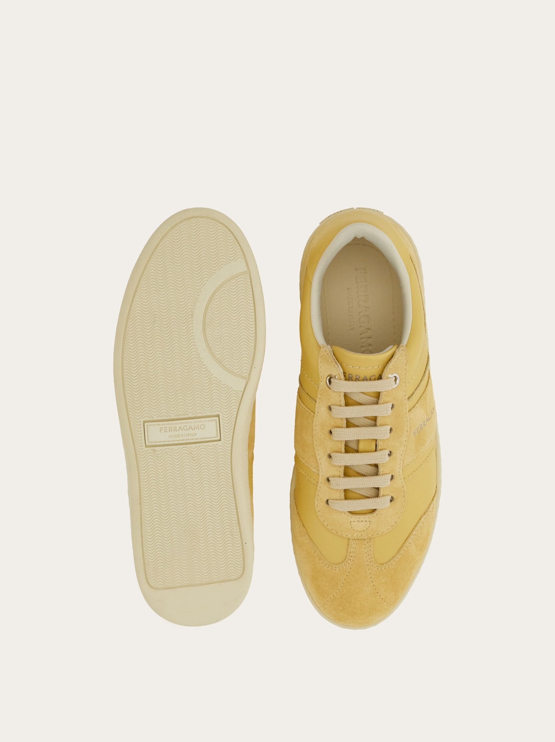 Salvatore Ferragamo o1s1rm0924 Leather Low-Top Sneakers in Butter Size US 9.5 / IT 39.5 - 5 Thumbnail