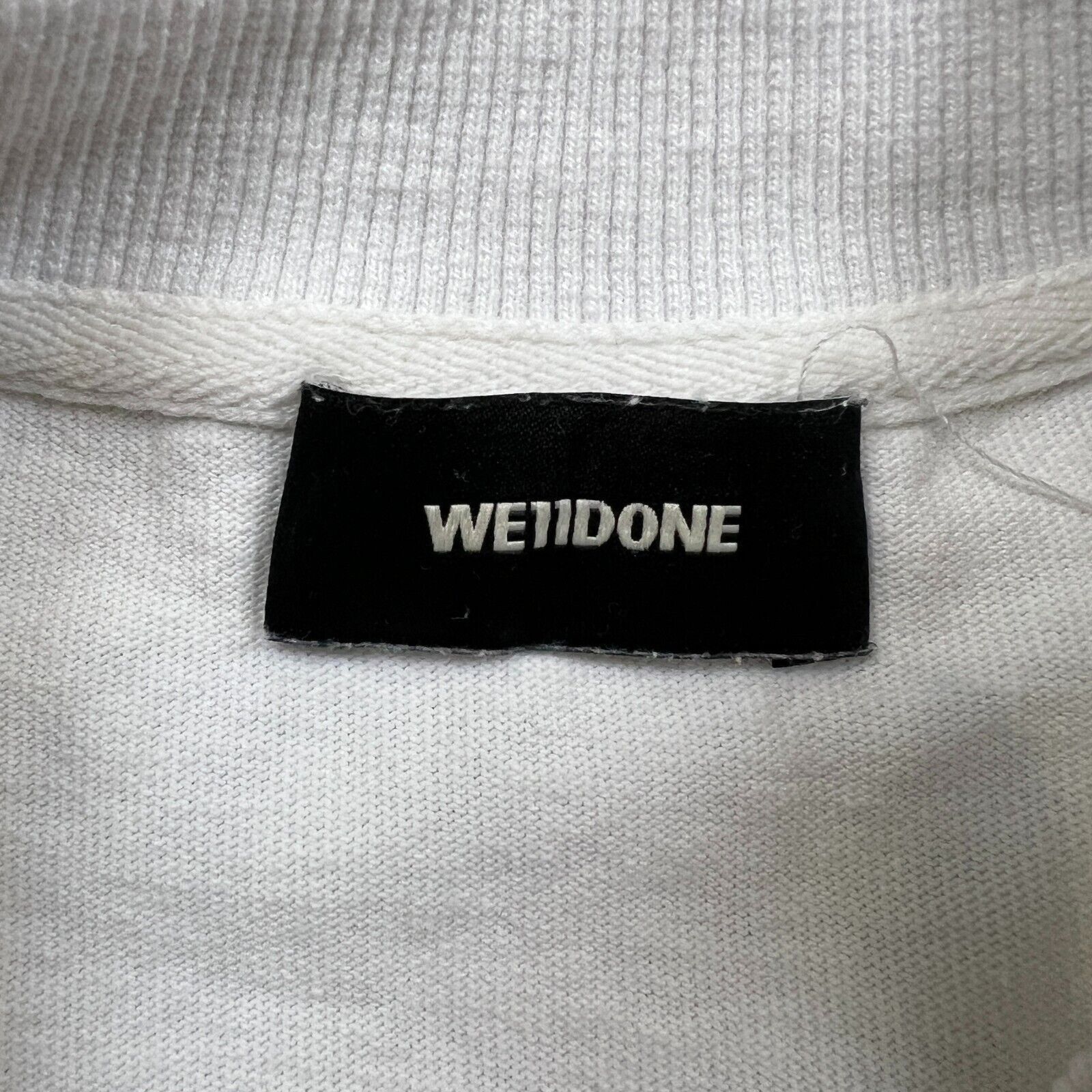 WE11DONE WE11DONE Shirt Small White Spell Out Graphic Long Sleeve Tee Size US S / EU 44-46 / 1 - 9 Thumbnail
