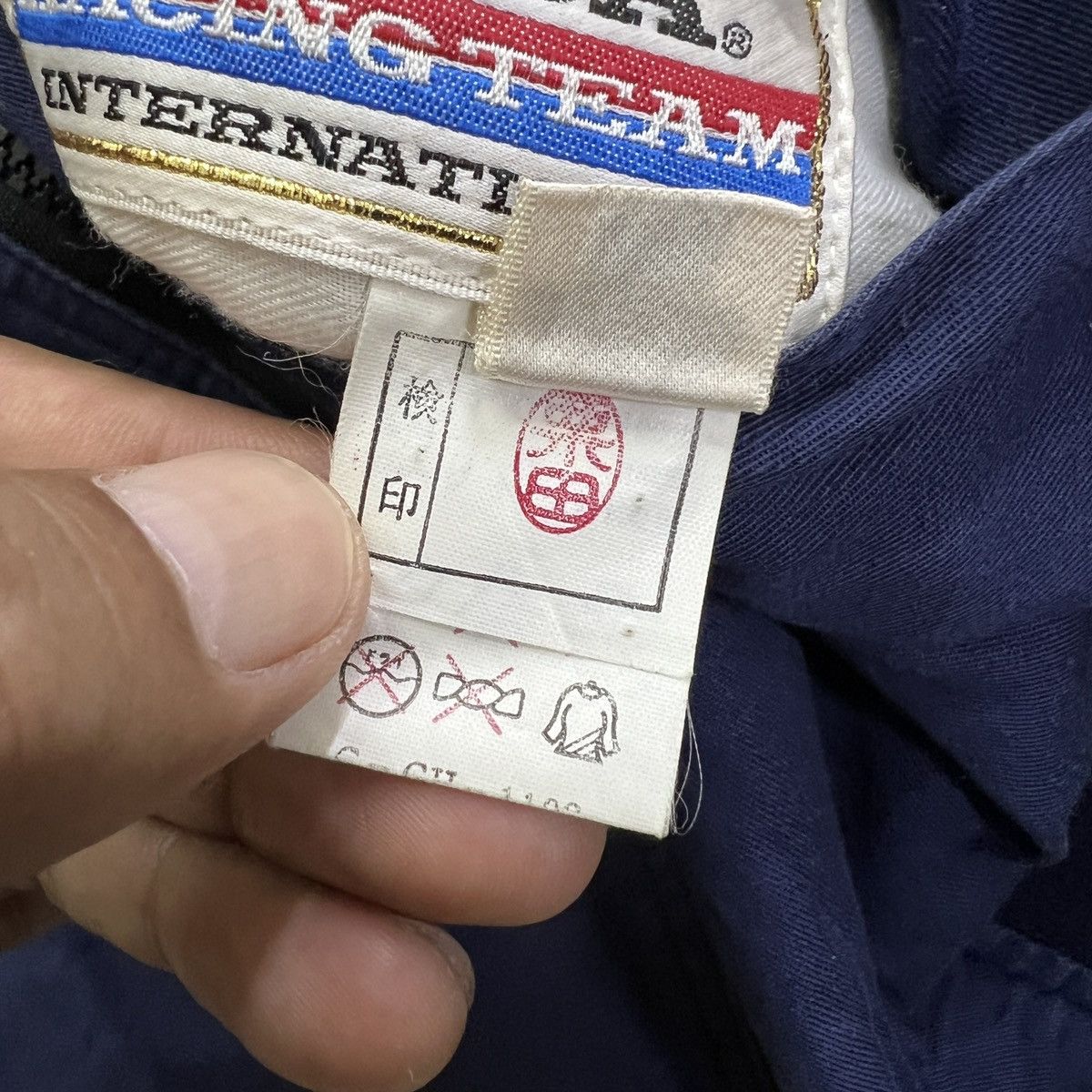 Honda 🔥 VINTAGE HONDA RACING TEAM INTERNATIONAL REVERSIBLE JACKET Size US L / EU 52-54 / 3 - 12 Thumbnail