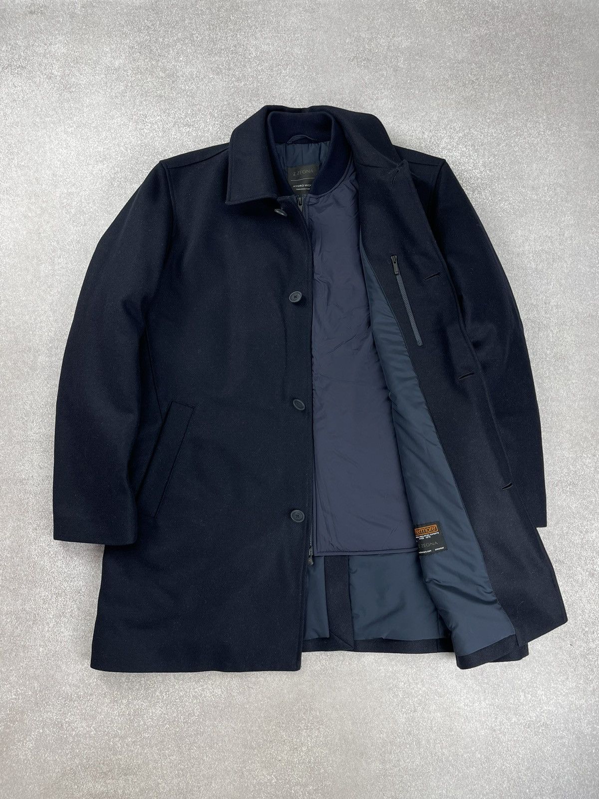 Ermenegildo Zegna × Z Zegna Z Zegna Hydro Wool Thermore Coat Jacket Men’s Size XL Size US XL / EU 56 / 4 - 7 Thumbnail