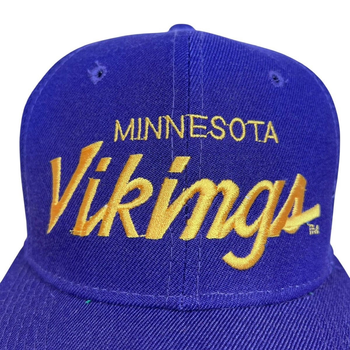 Sports Specialties Minnesota Vikings Sports Specialties Script Wool Snapback Size ONE SIZE - 5 Thumbnail