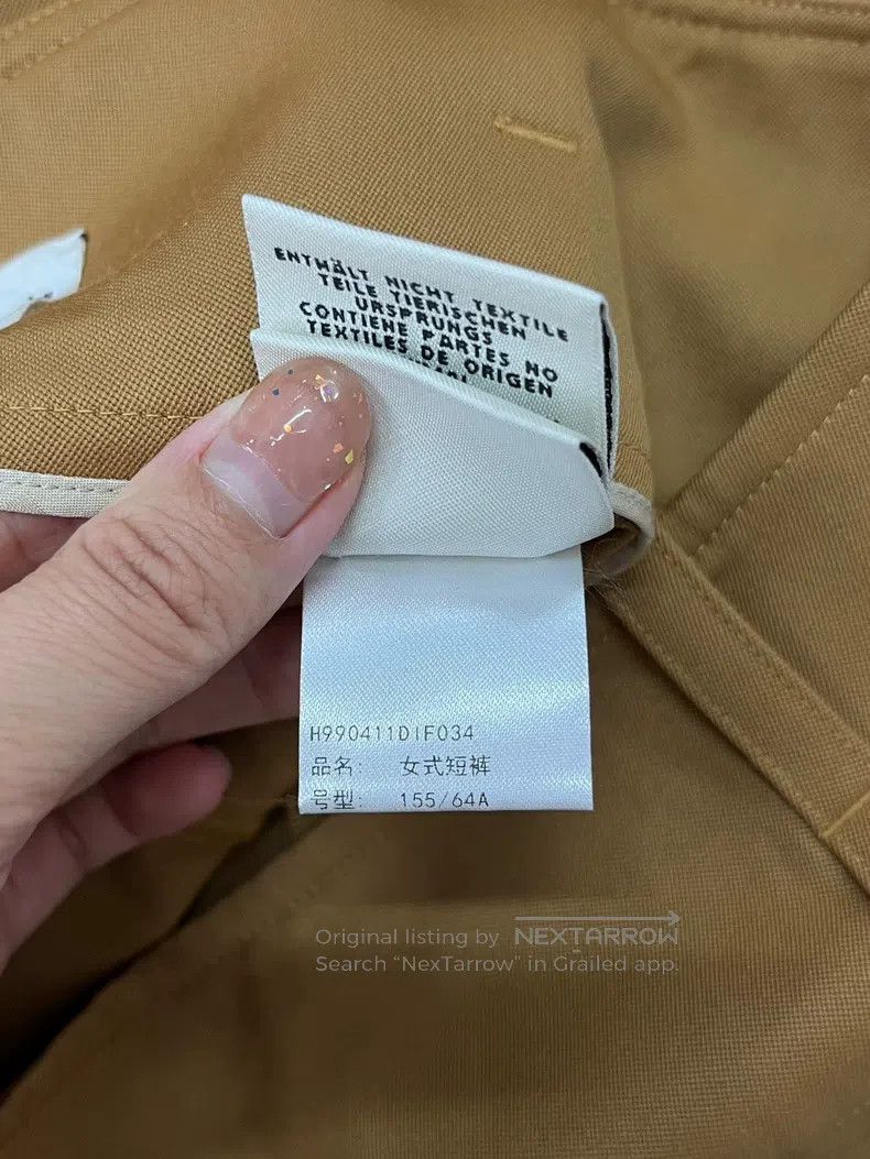 Hermes Hermes Brown side button design short shorts Size 42" / US 20 - 7 Thumbnail