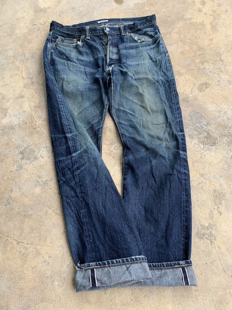 Kapital Vintage Eternal Selvedge Distressed Denim Size US 35 - 8 Thumbnail