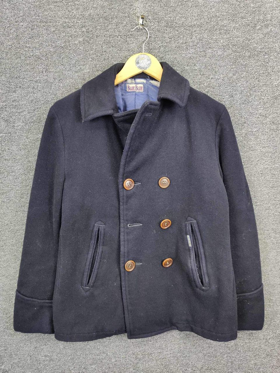 Blue Blue Japan Vintage Blue Blue Japan Double Breasted Wool Coat Size US M / EU 48-50 / 2 - 1 Thumbnail