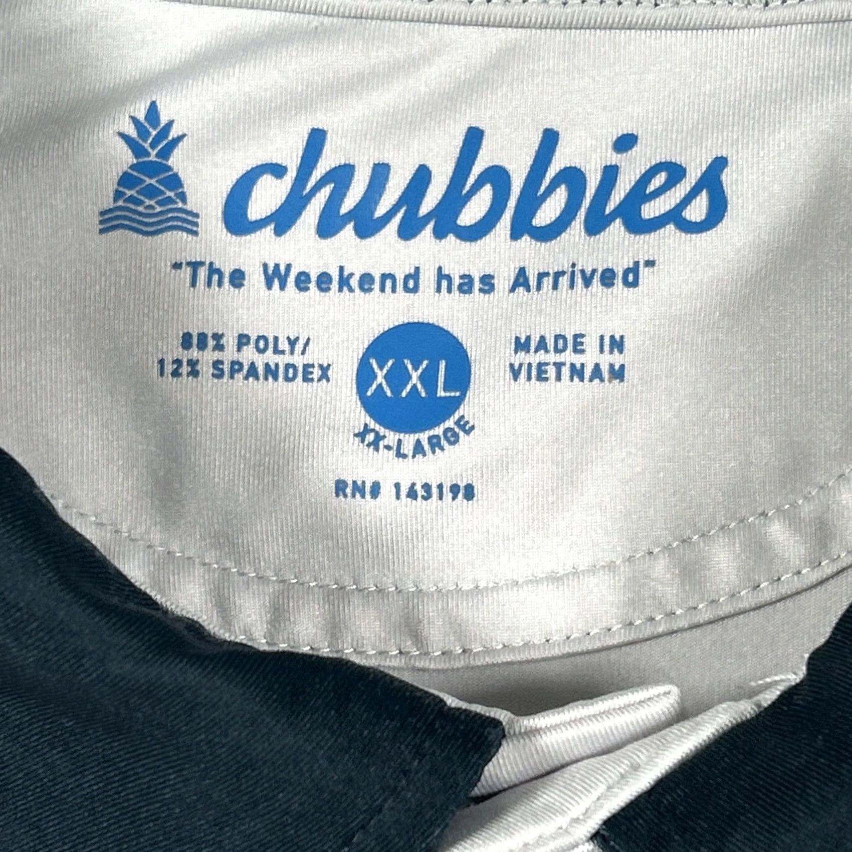 Chubbies Chubbies Polo Shirt Mens XXL Retro Golf Performance Stretch Multicolor 80s Size US XXL / EU 58 / 5 - 3 Thumbnail