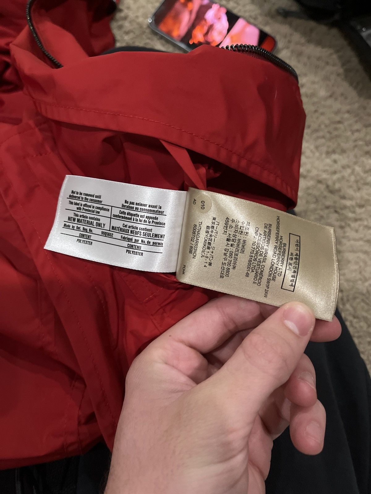 Burberry Red Burberry Jacket Size US M / EU 48-50 / 2 - 9 Thumbnail