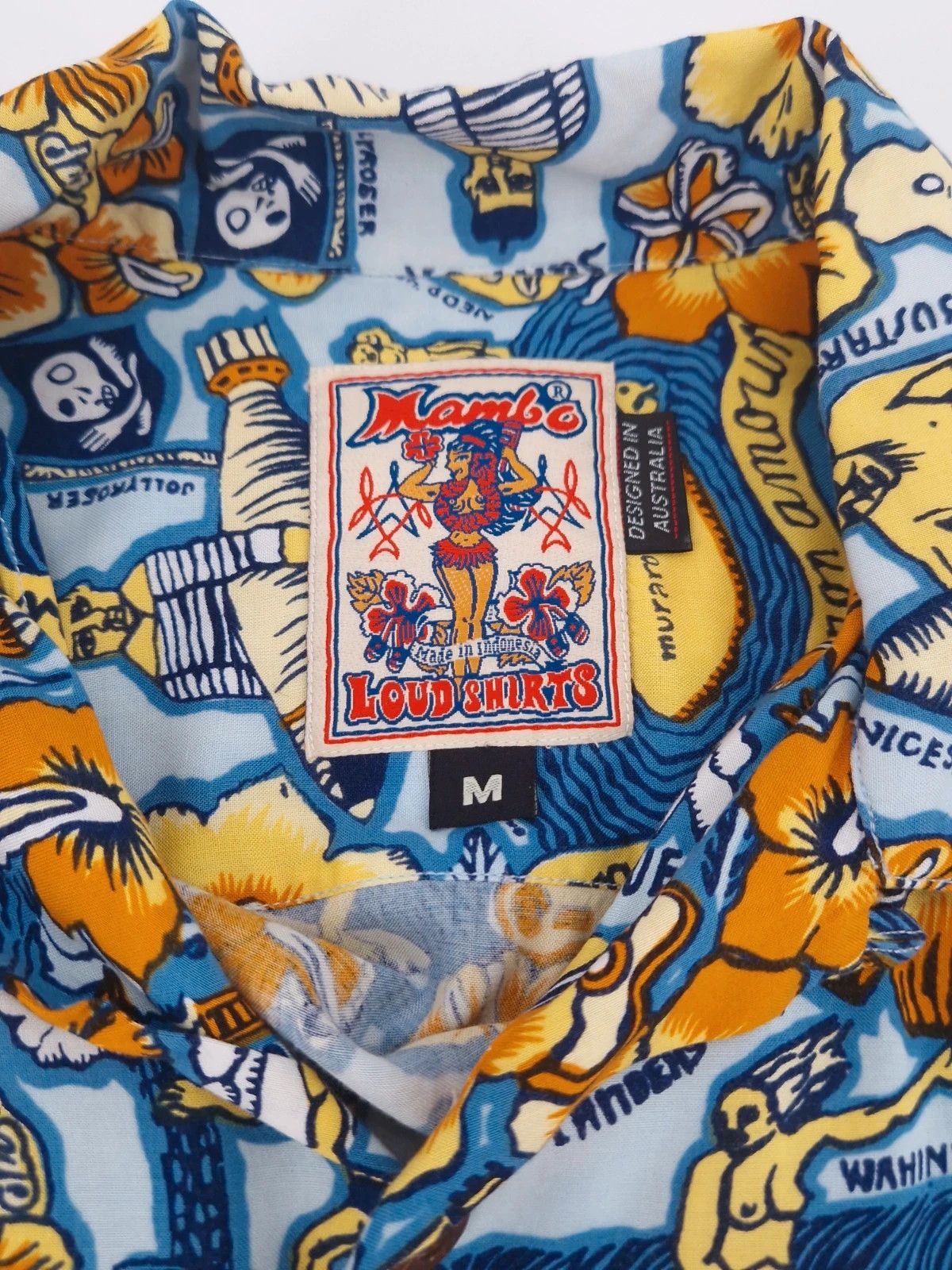 Mambo 90s Mambo Loud Shirt Gerry Wedd "Muraroa Atoll Mon Amour" Size US M / EU 48-50 / 2 - 3 Thumbnail