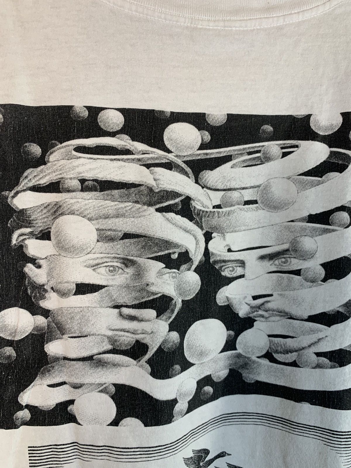 Vintage RARE* Vintage 1990 M.C. Escher Art AOP Single Stitch T-Shirt Size US M / EU 48-50 / 2 - 14 Thumbnail