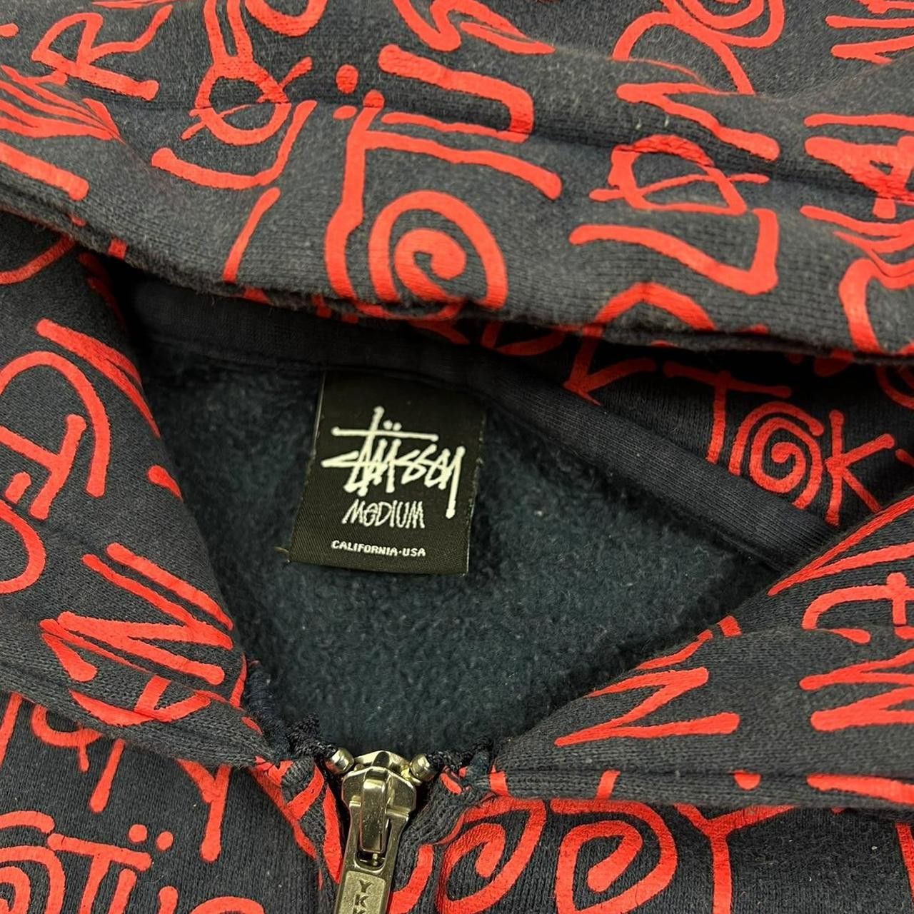 Stussy Vintage Stussy World Tour City Text Zip Up Hoodie - Medium Size US M / EU 48-50 / 2 - 4 Thumbnail