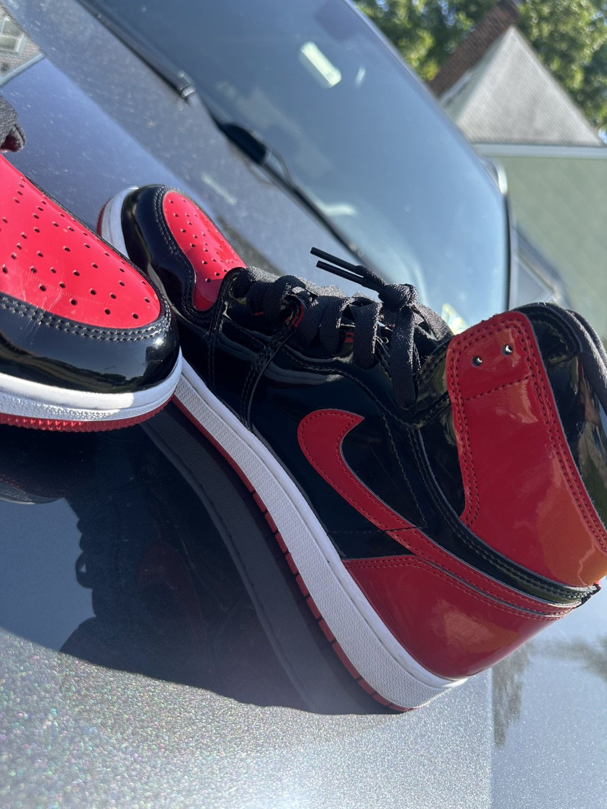 Jordan Brand Air Jordan 1 Retro High OG “Patent Bred” Size US 11.5 / EU 44-45 - 7 Thumbnail