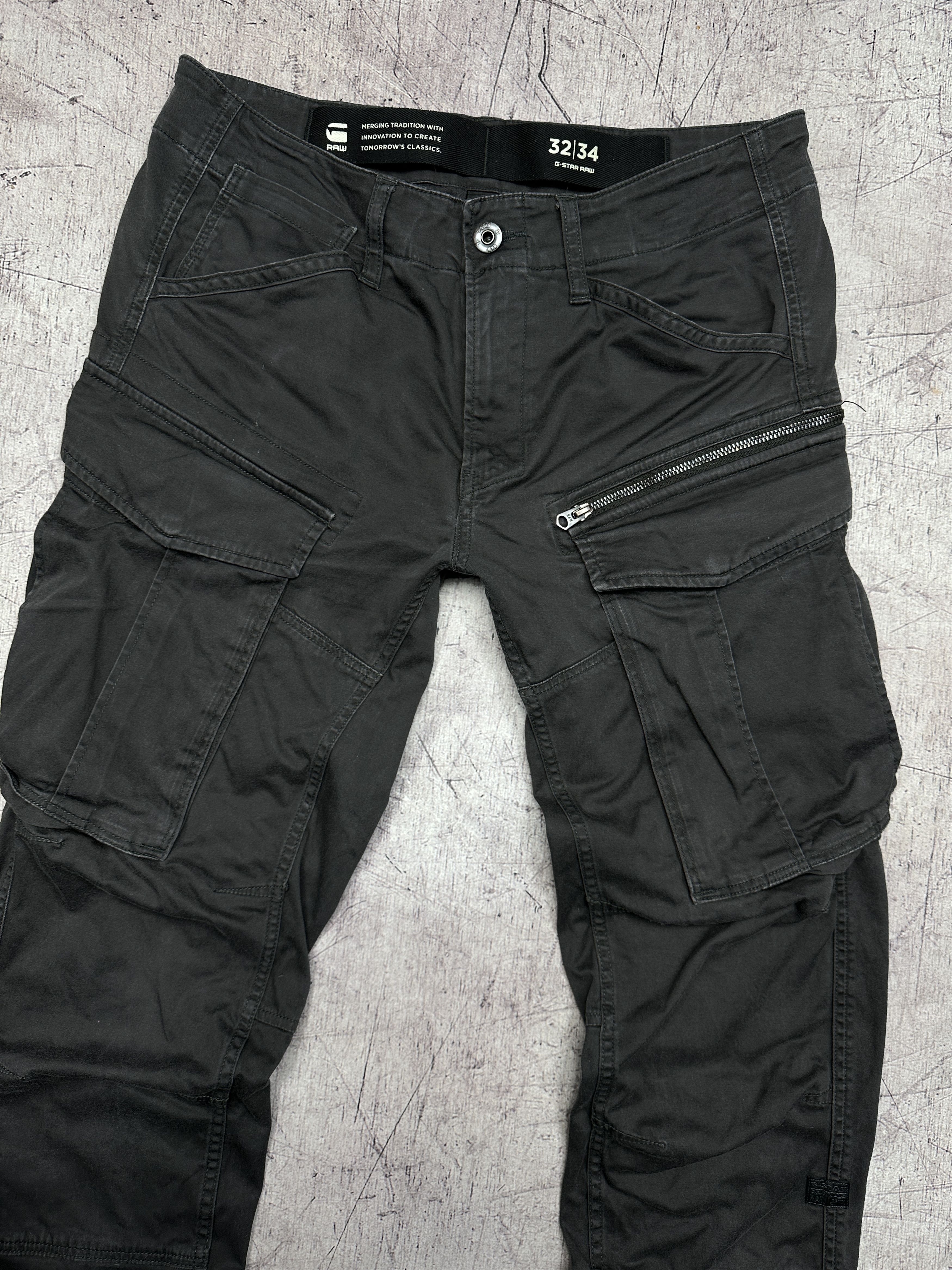 G-Star G Star Raw Mens Rovic Zip 3D Straight Tapered Cargo Pants Size US 32 / EU 48 - 2 Thumbnail
