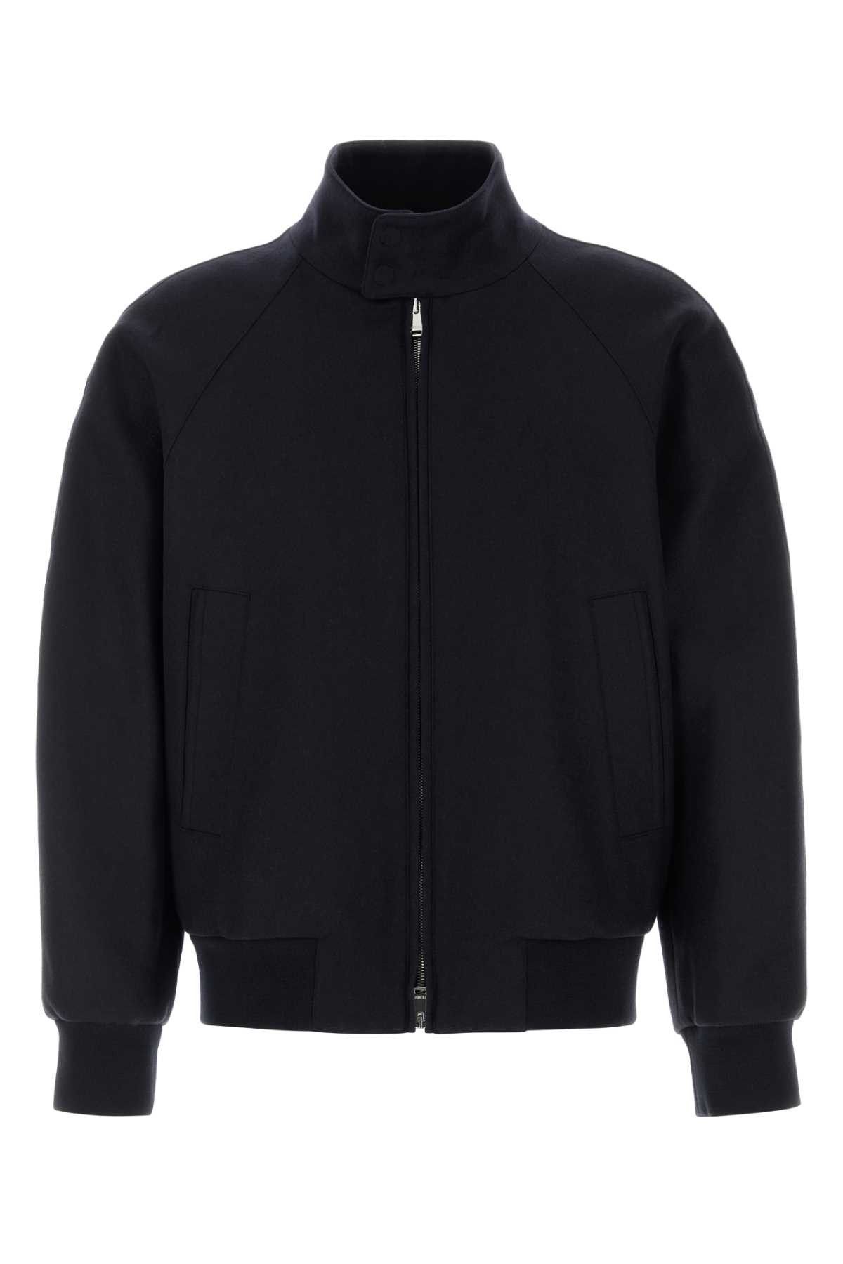 Fendi Midnight Blue Stretch Cashmere Jacket Size US XL / EU 56 / 4 - 1 Thumbnail