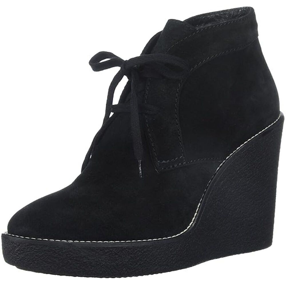 Aquatalia NWT New Aquatalia Vicki Suede Ankle Black Boots Made In Ita Size US 8 / IT 38 - 1 Thumbnail