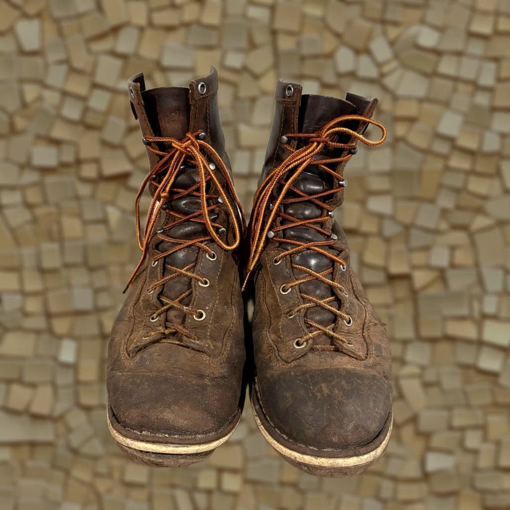 Danner Danner Bull Run 8" Soft Toe Boot Brown EE Mens Size 9.5 Leather Work & Safety Boots Walking Shoe Size US 9 / EU 42 - 1 Thumbnail