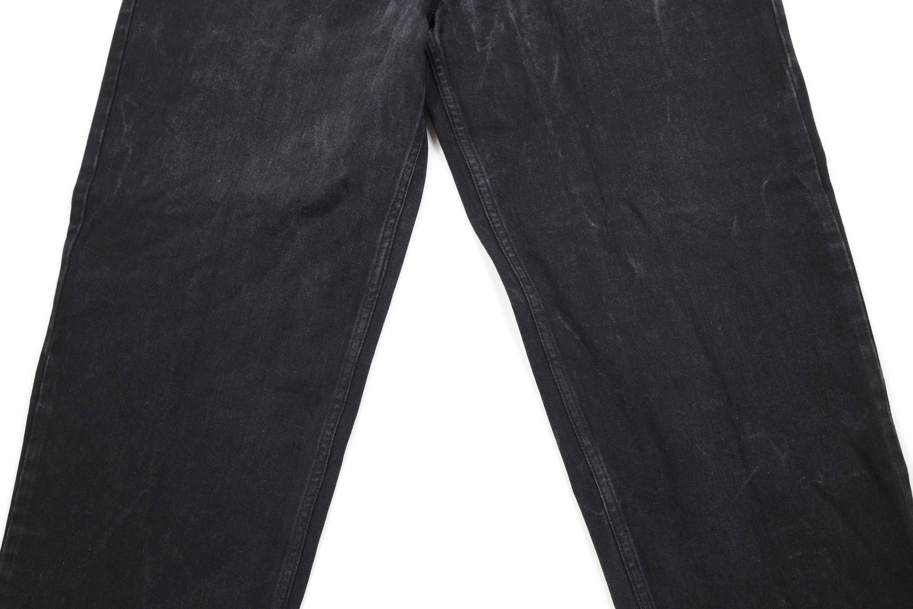 Tommy Hilfiger Vintage 90s Tommy Hilfiger Baggy Wide Leg Denim Jeans Black Size US 38 / EU 54 - 3 Thumbnail