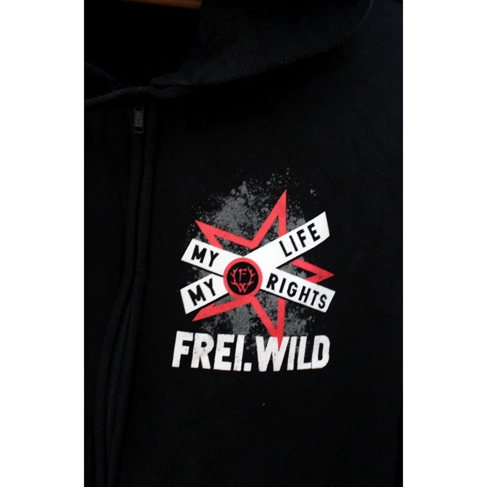 Vintage VINTAGE Frei.Wild My Story My Life Hooded Jacket Black Hoodie XXL Unbranded Unisex Adults Rock Hoodie Men Women Size US XXL / EU 58 / 5 - 5 Thumbnail