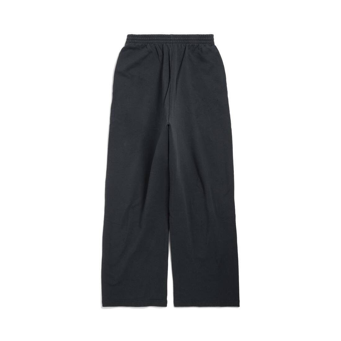 Balenciaga o1bcso1str0426 Nano BB Cropped Sweatpants in Black Size 24" / US 00 / IT 34 - 2 Thumbnail